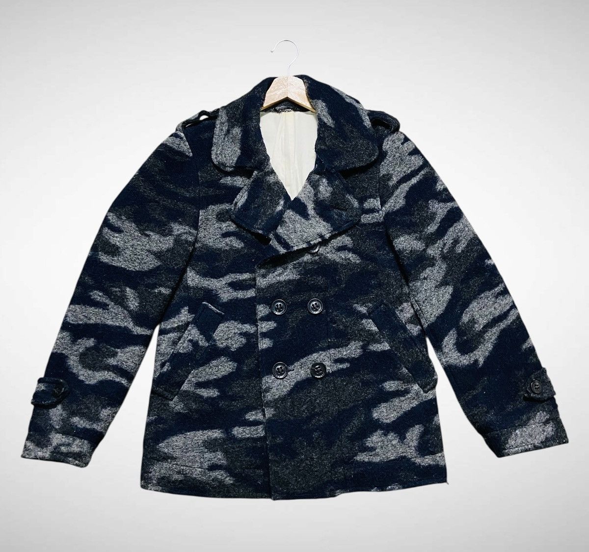 291295=Homme 291295 = Homme Double Breasted Wool Jacket Size US M / EU 48-50 / 2 - 3 Thumbnail