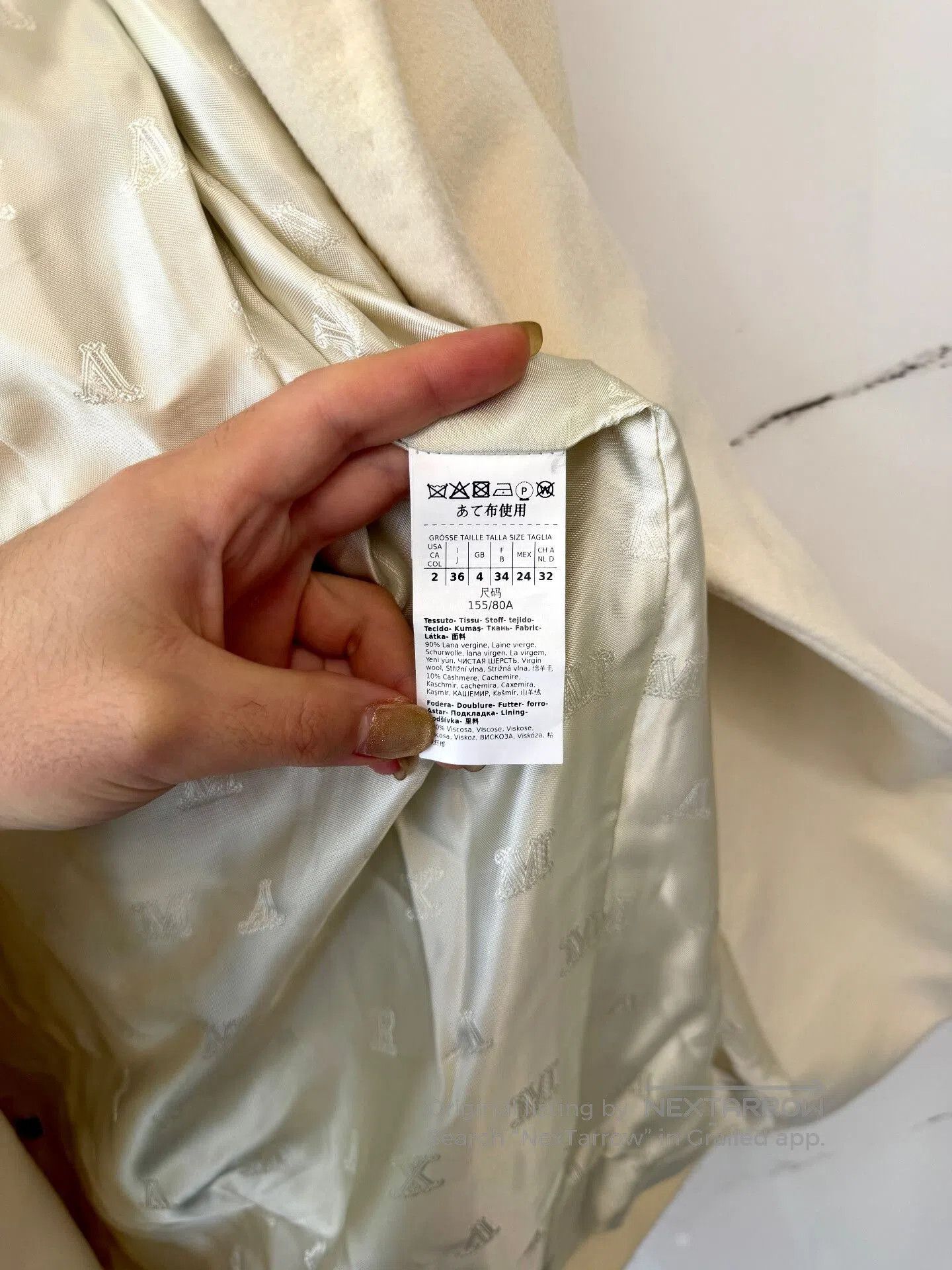 Max Mara Max Mara White Double. Size S / US 4 / IT 40 - 4 Thumbnail