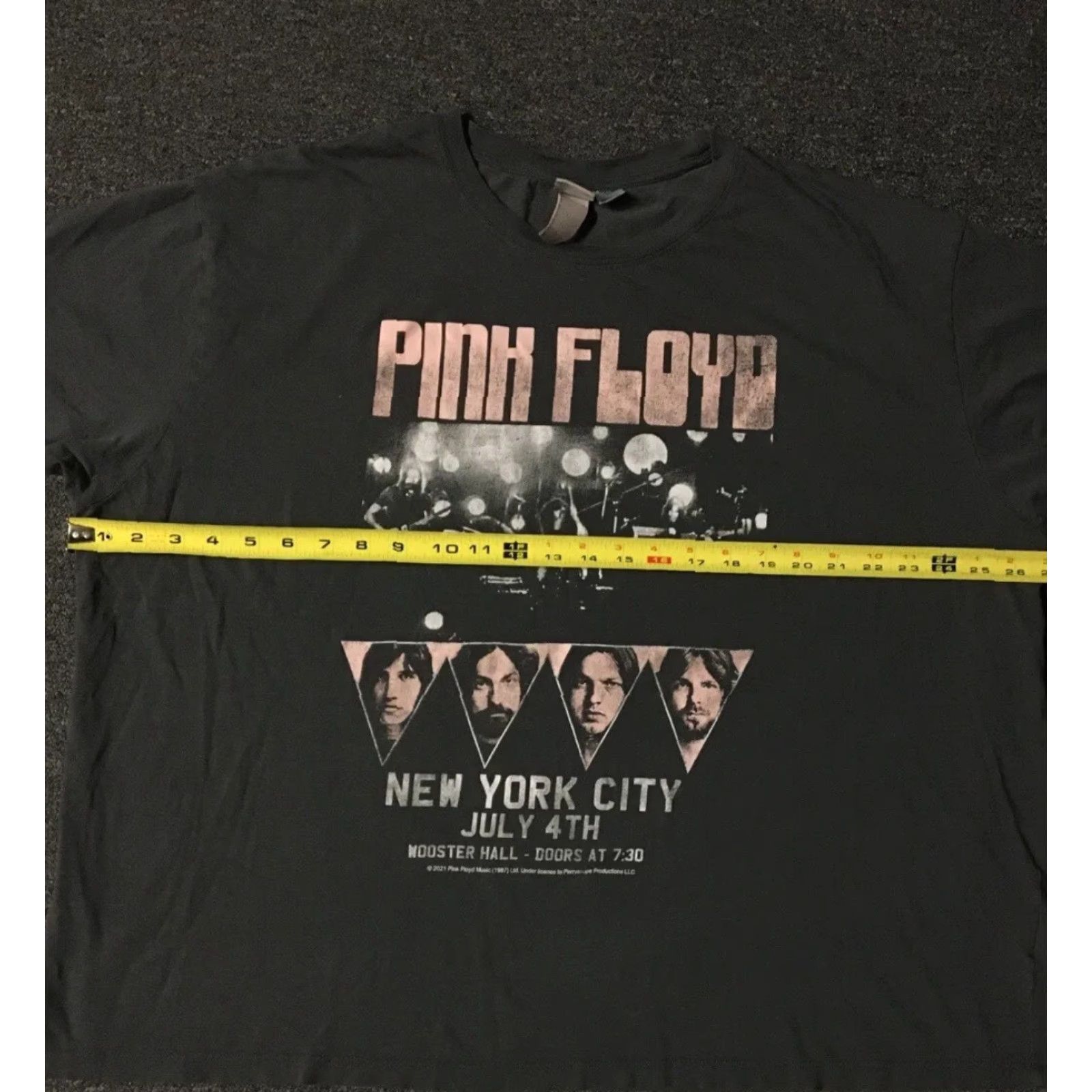 H&M VINTAGE Pink Floyd NYC Faded Oversized Shirt 3X Boxy Band Concert Rock Punk Retro Grunge Size XXL / US 16-18 / IT 52-54 - 6 Thumbnail