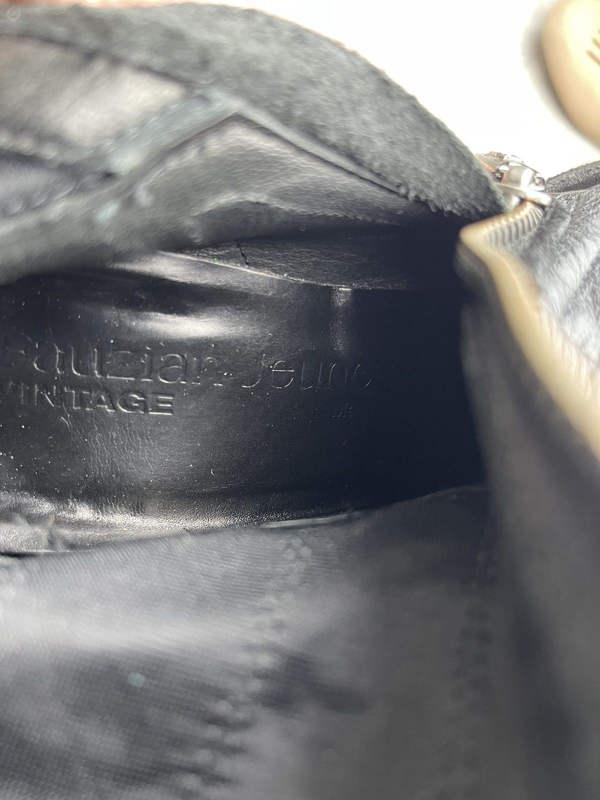 Other Fauzian Jeunesse Black Avant Garde Leather Tall Riding Boots Size US 9 / IT 39 - 12 Thumbnail