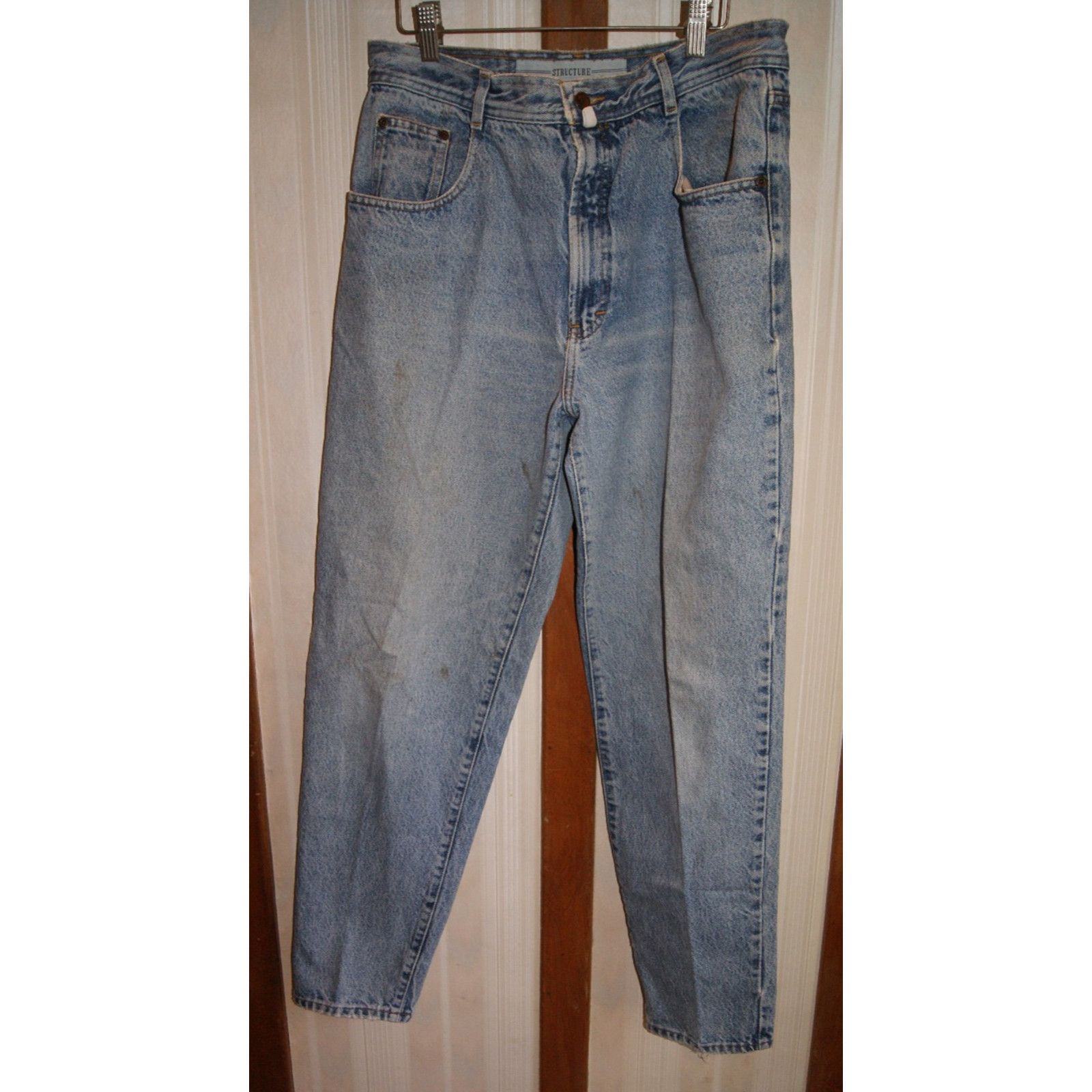 Structure VTG Structure Jeans Mens 36X30 Straight Leg 90s Cotton USA Size US 36 / EU 52 - 1 Thumbnail