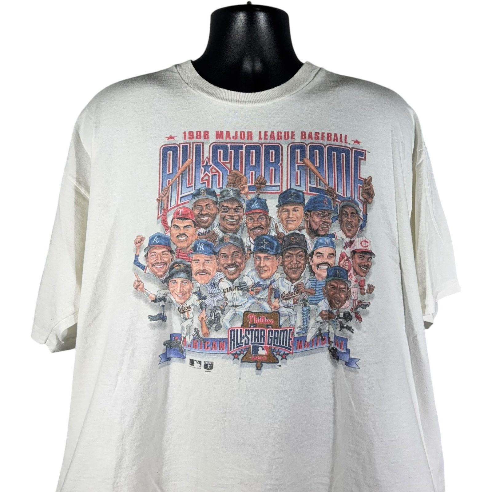 Pro Player Vintage Pro Player MLB All Star Game Caricature Tee 1996 Size US XXL / EU 58 / 5 - 2 Thumbnail