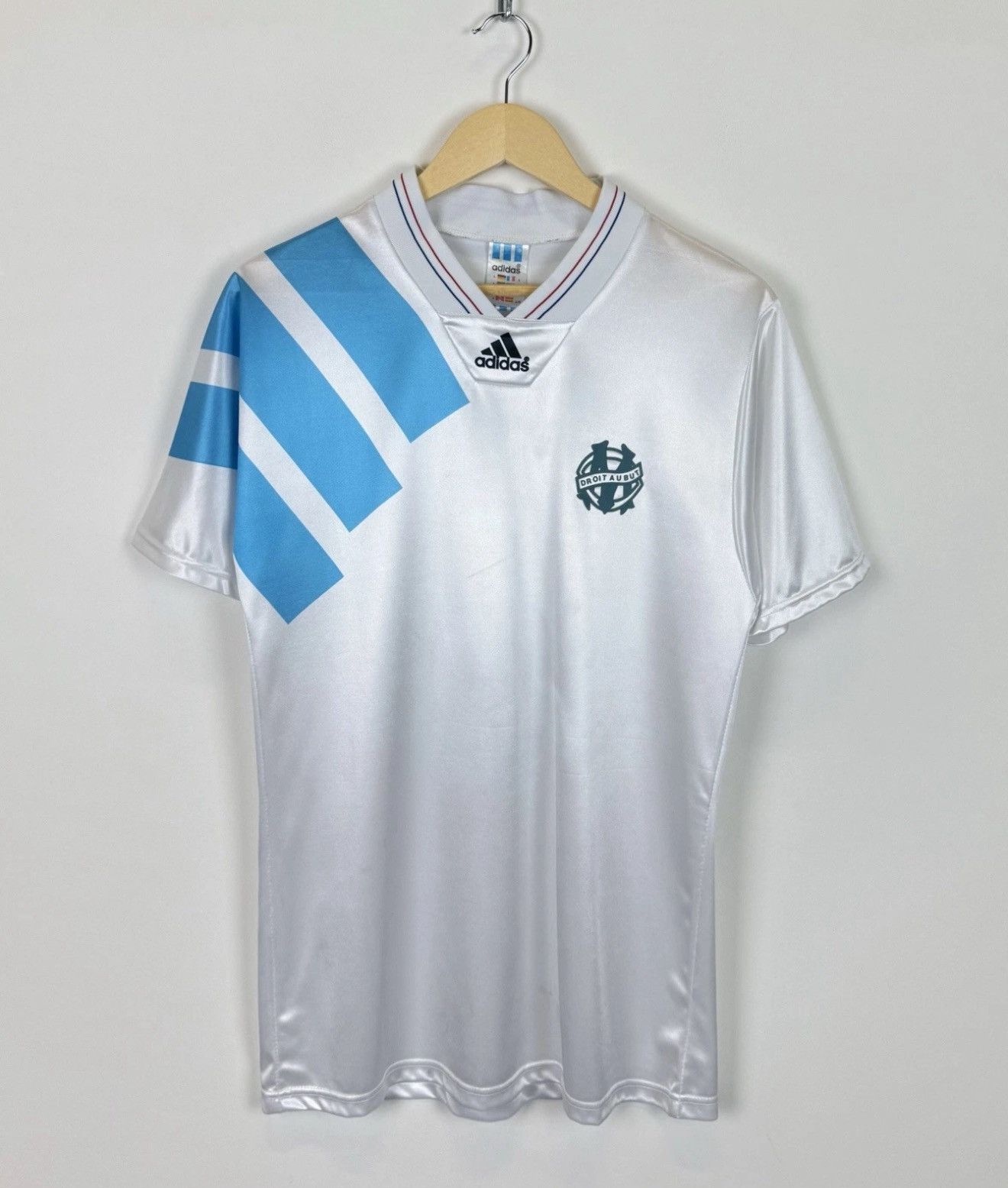 Adidas Vintage Olympique Marseille Soccer Jersey Foolball Shirt Size US L / EU 52-54 / 3 - 1 Thumbnail