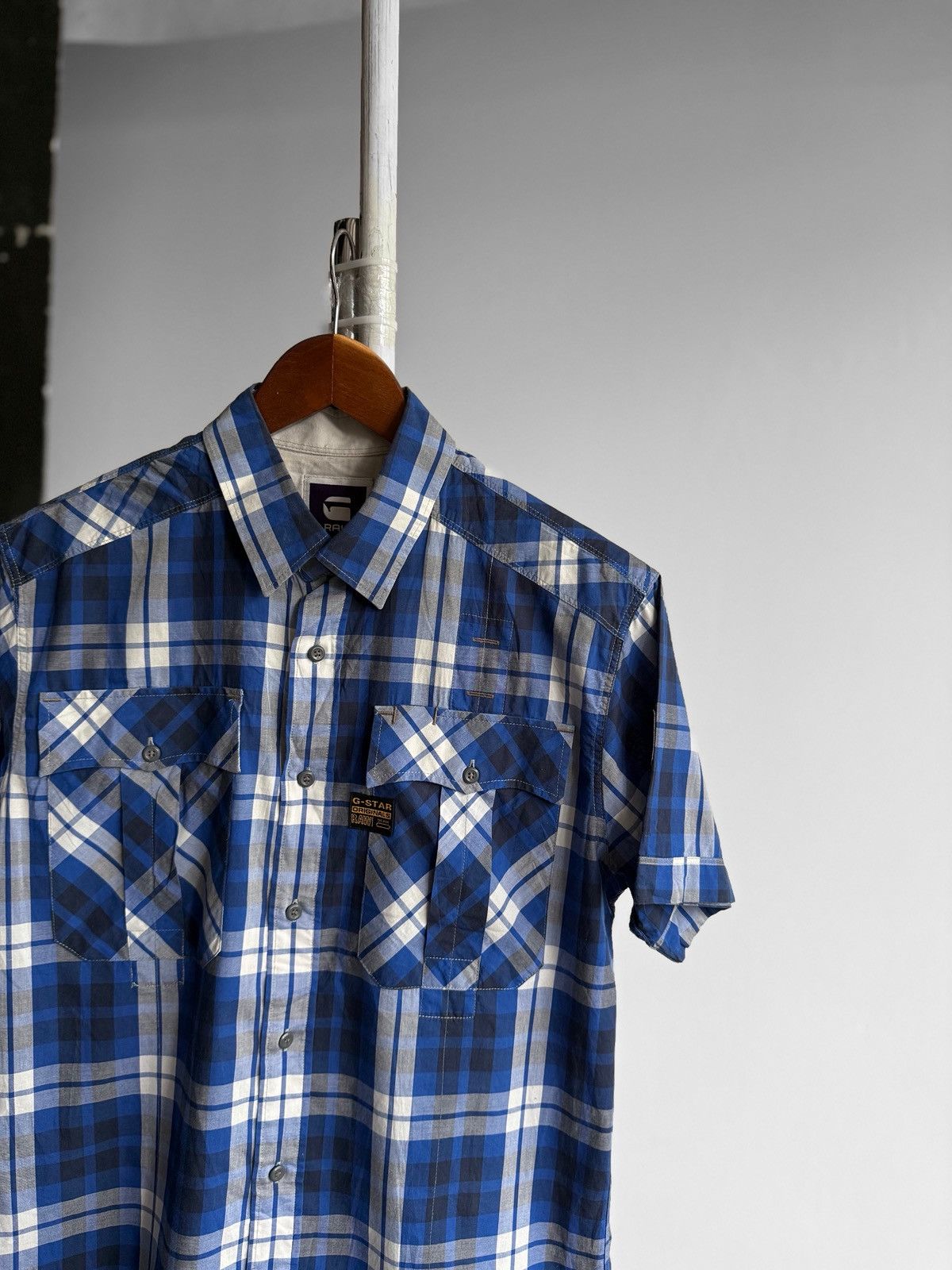 G-Star G-Star Raw Tunnel Hillstand Short Sleeve Button Up Shirt Size US L / EU 52-54 / 3 - 2 Thumbnail