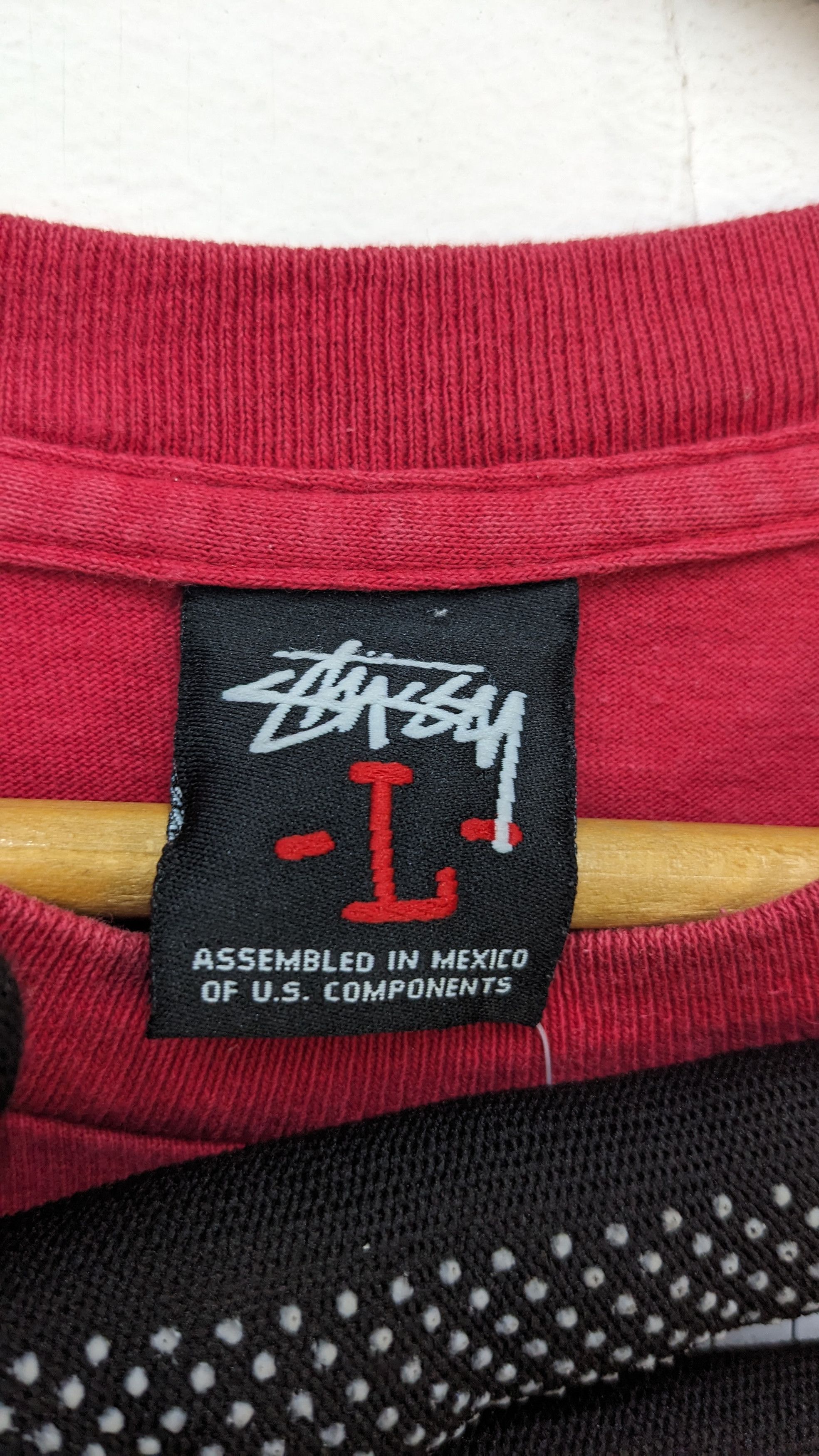Stussy Vintage Stussy Big Print Logo Streetwear Red Tshirt Size US L / EU 52-54 / 3 - 5 Thumbnail
