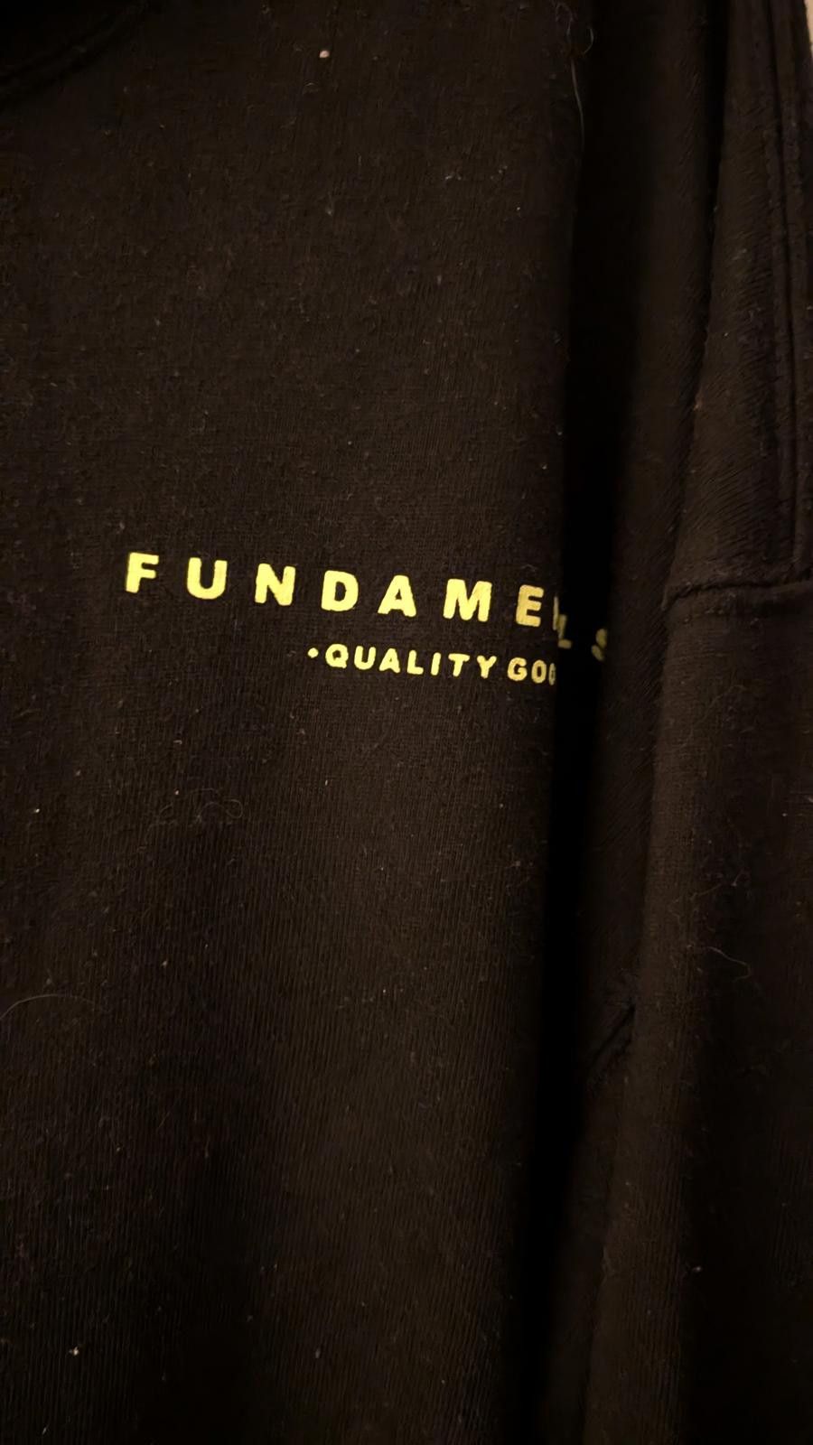 Urban Heritage Urban Heritage Fundamentals Hoodie Black Neon Text Size S/P Size US S / EU 44-46 / 1 - 2 Thumbnail