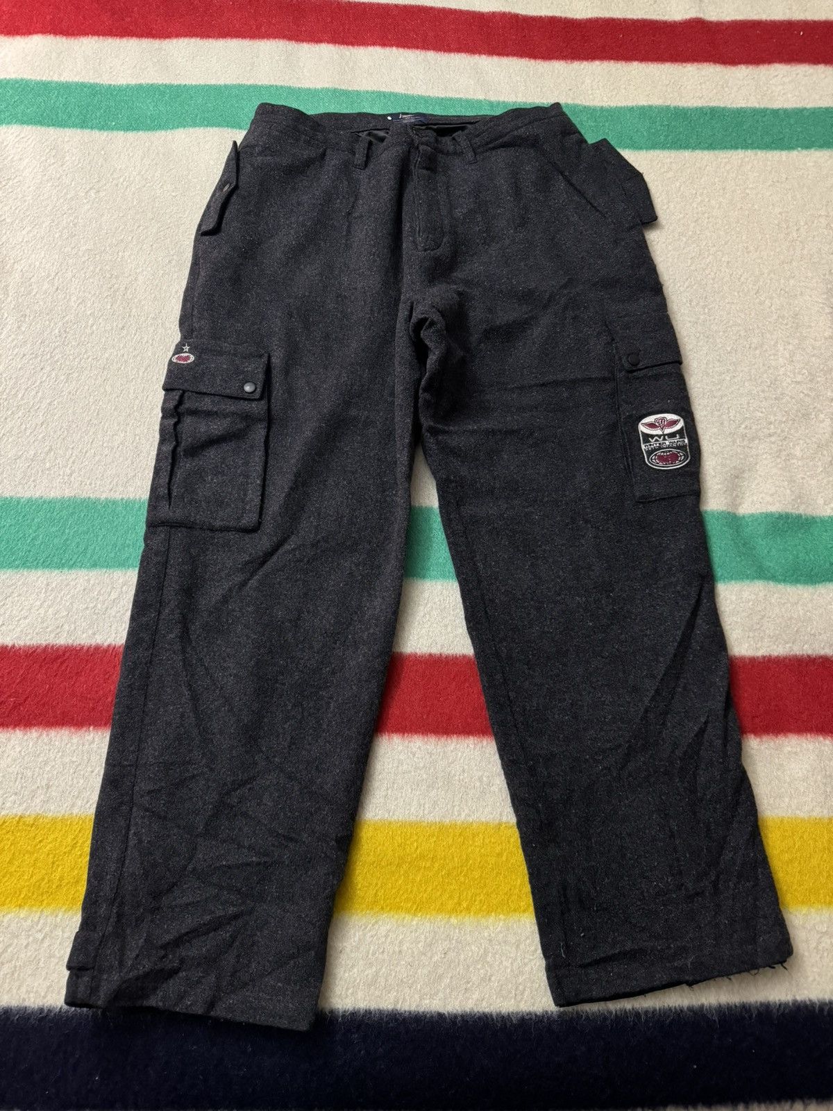 Wu-Tang Clan Vintage 90s Wutang Wu Tang Wu Wear Cargo Pants 38x32 Baggy Size US 38 / EU 54 - 2 Thumbnail