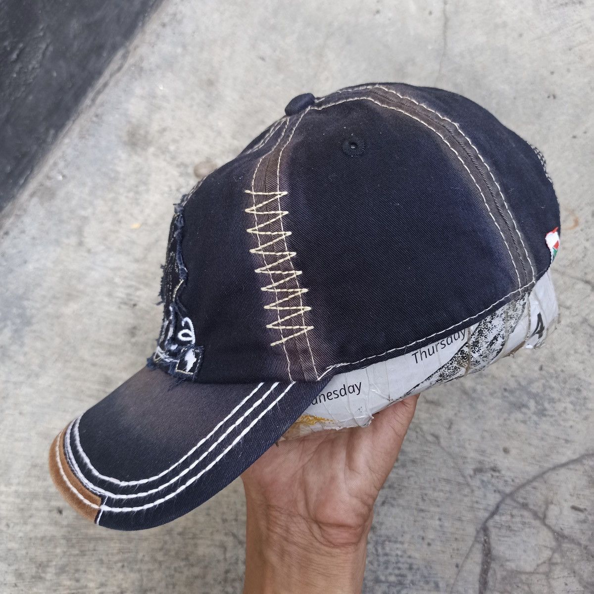 14th Addiction Sick washed distressed hat safari South Africa Size ONE SIZE - 5 Thumbnail