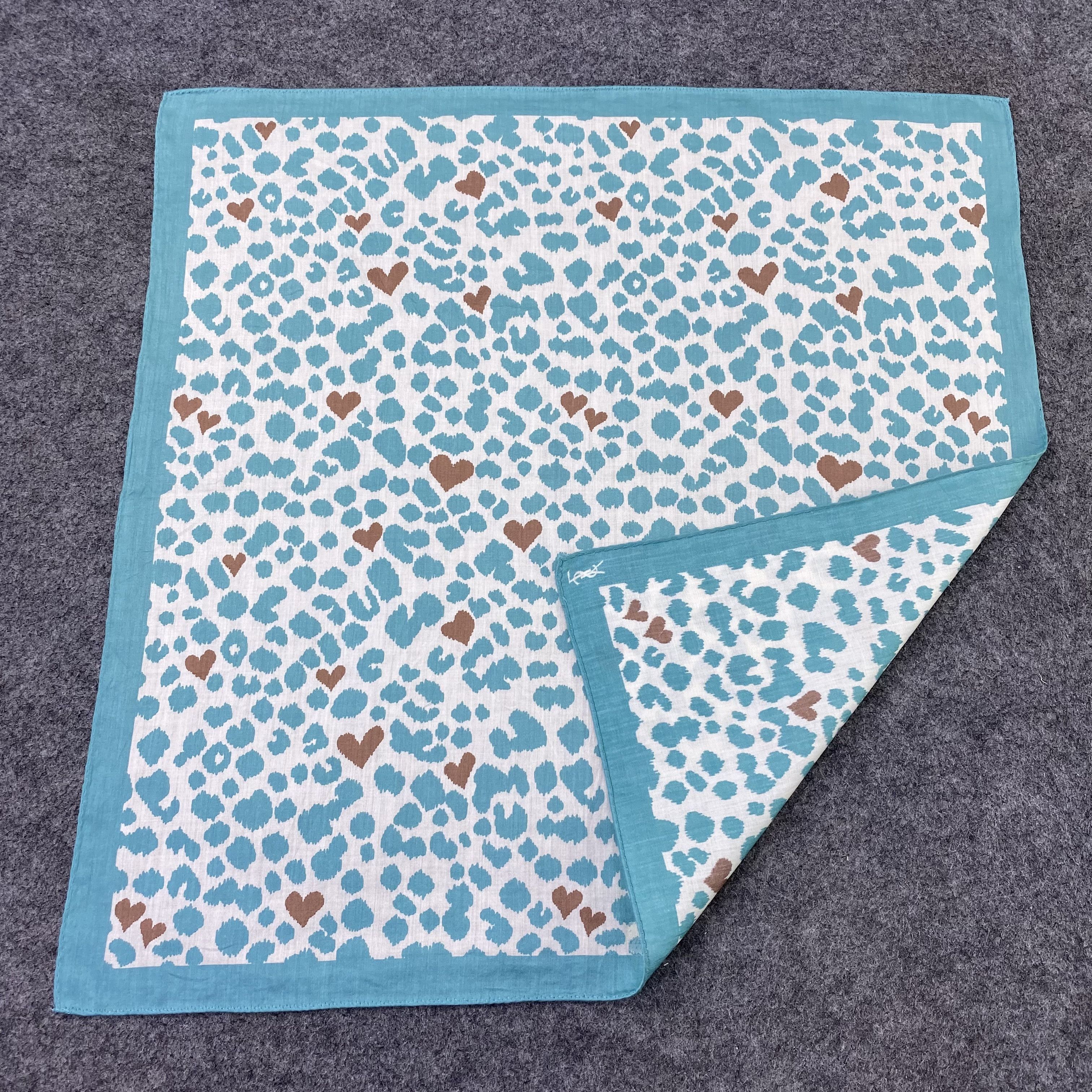 Yves Saint Laurent YSL Handkerchief Neckerchief Bandana-B1752 Size ONE SIZE - 5 Thumbnail