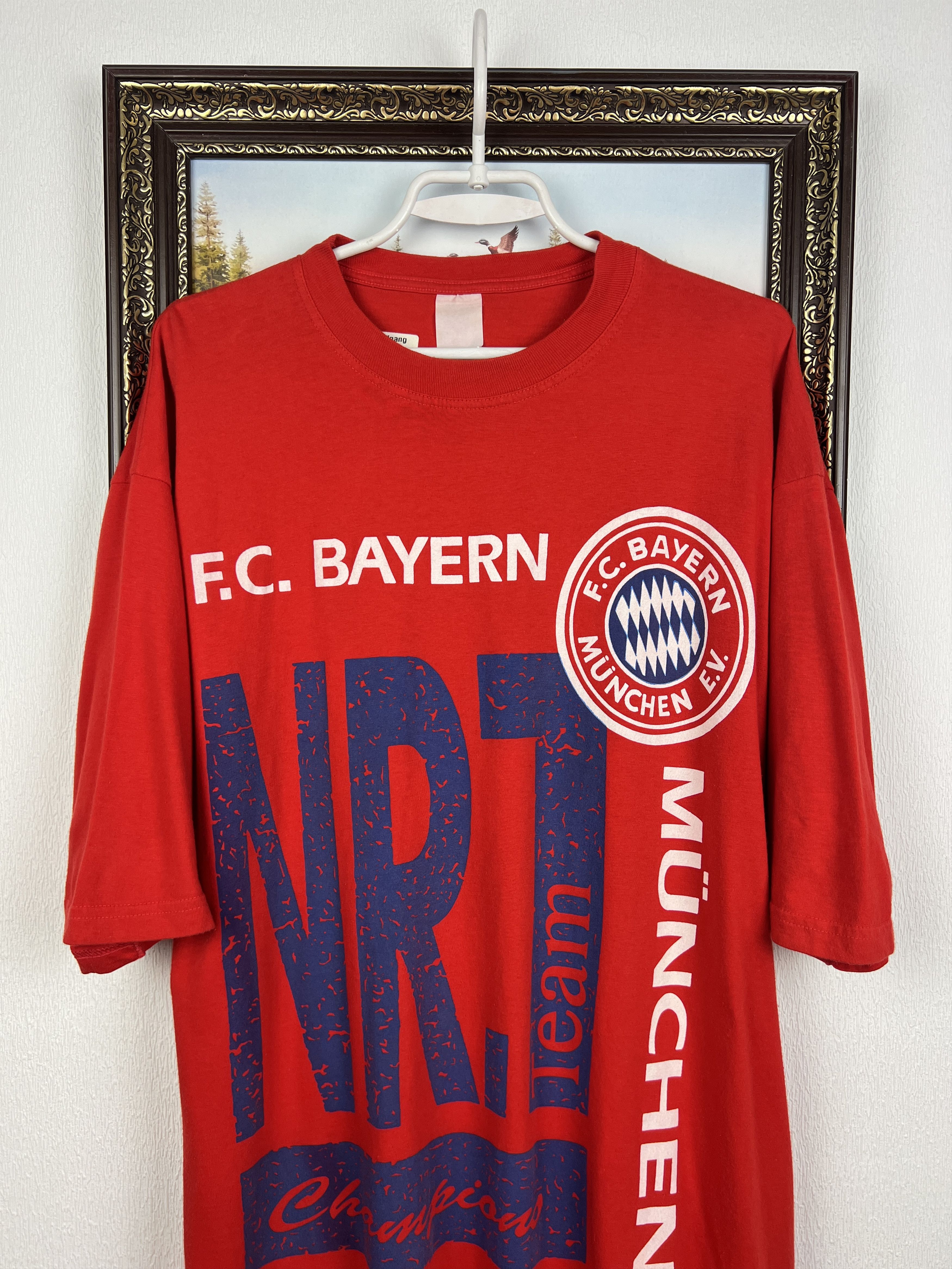 Adidas Bayern Munich Football Shirt Champions Print Soccer Jersey Size US XXL / EU 58 / 5 - 2 Thumbnail