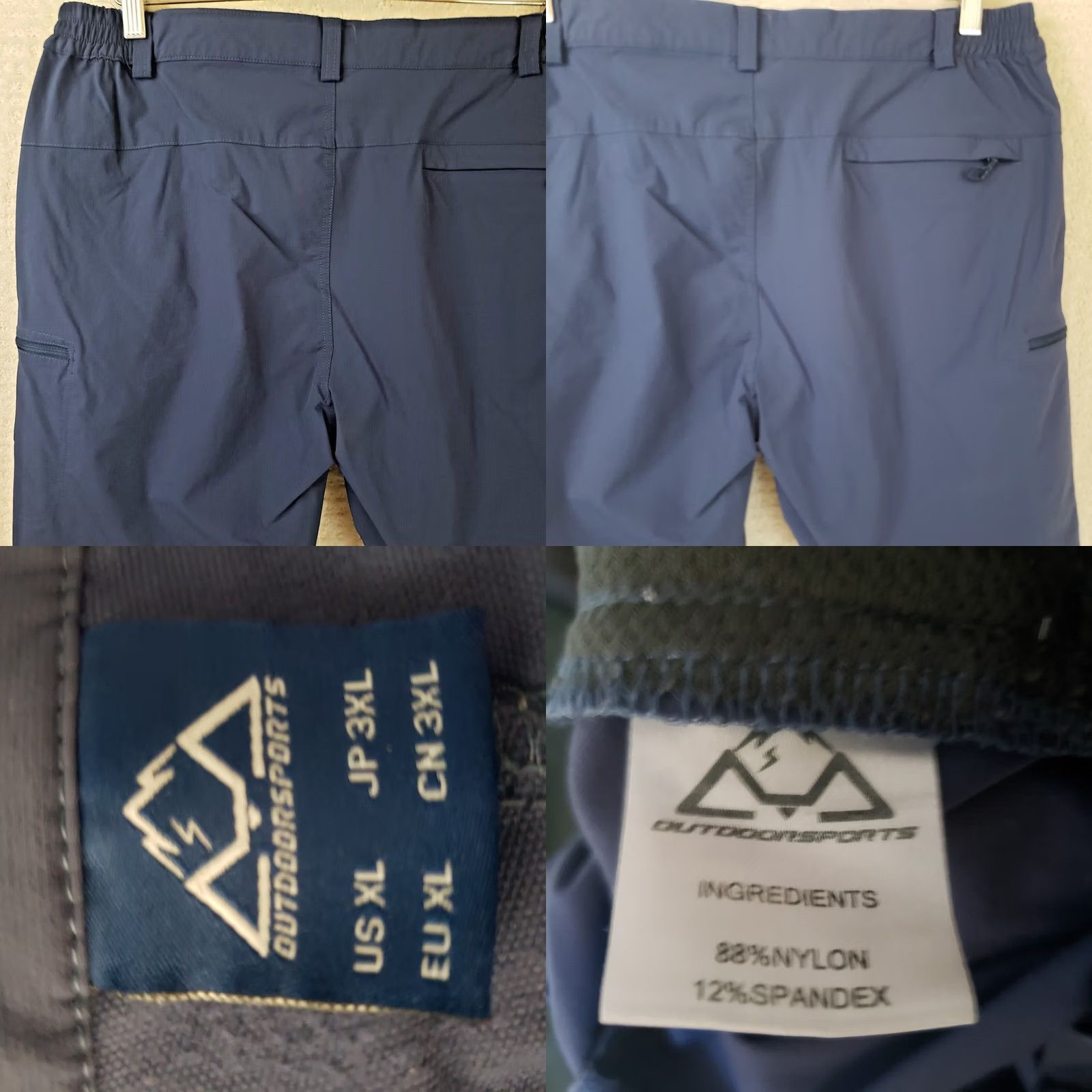 LIV Outdoor Outdoor Men's 34-39"x7" Blue Stretch Tactical Hiking Shorts Shirt? Size US 39 - 8 Thumbnail