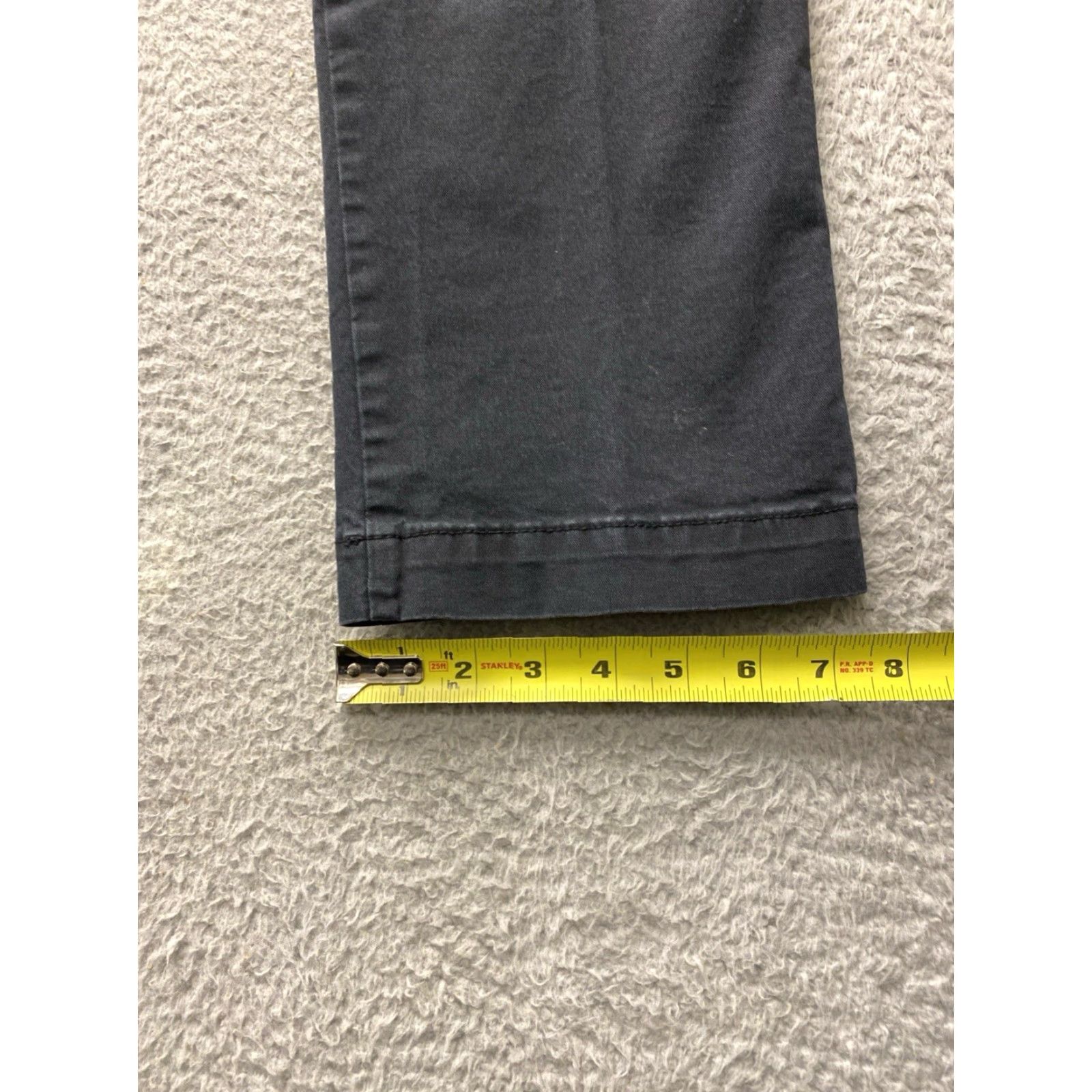 Gap GAP Pants Mens 30x32 Slim Chino Straight Leg Faded Black Stretch 5-Pocket Logo Zipper Button Casual Workwear Travel Adult Mens Size US 30 / EU 46 - 6 Thumbnail