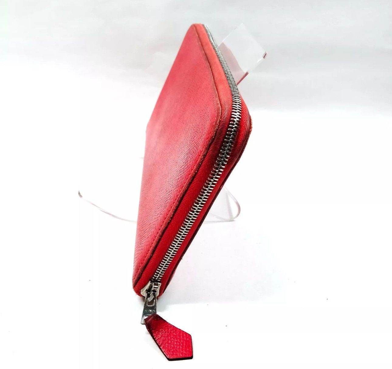 Hermes Hermes Long Wallet Red Leather in excellent condition. Size ONE SIZE - 3 Thumbnail