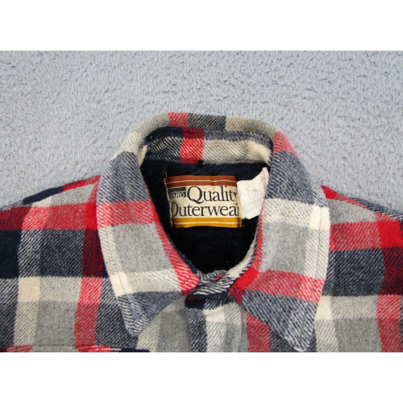 Vintage VINTAGE Montgomery Ward Plaid Jacket Shirt Shacket Mens L Wool Blend Lined 90s Size US L / EU 52-54 / 3 - 2 Thumbnail