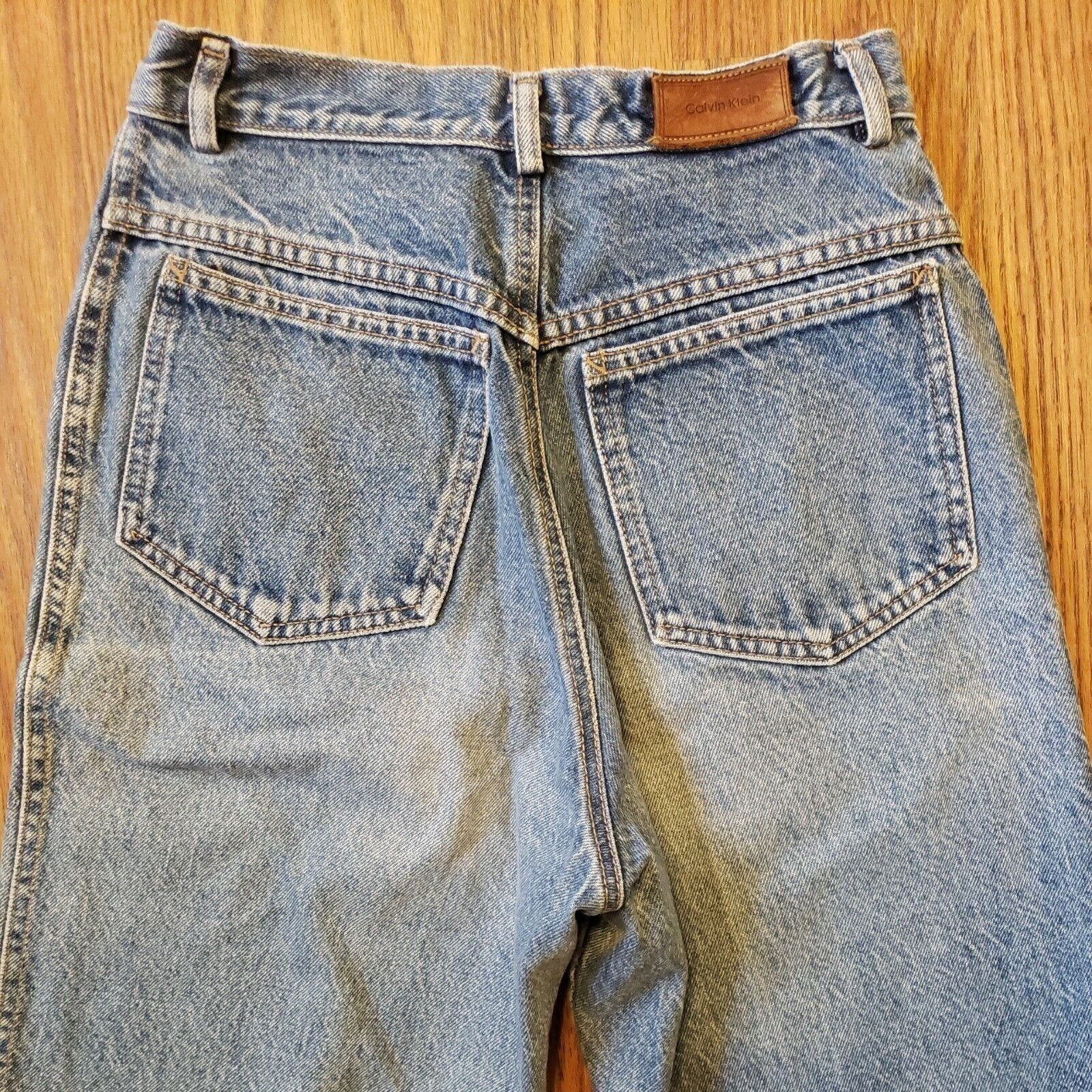 Calvin Klein Calvin Klein High Rise Jeans Womens 4 Stonewash Blue Vintage Size 27" / US 4 / IT 40 - 8 Thumbnail