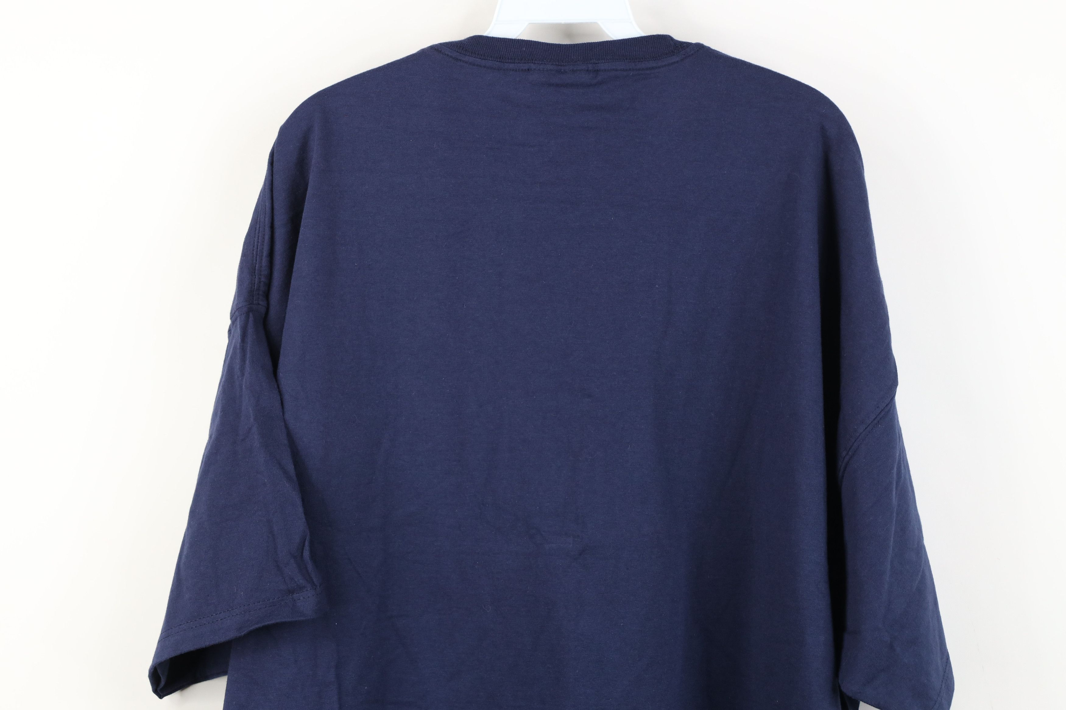 Vintage Vintage 90s Streetwear Heavyweight Cotton T-Shirt Navy Blue Size US XXL / EU 58 / 5 - 12 Thumbnail