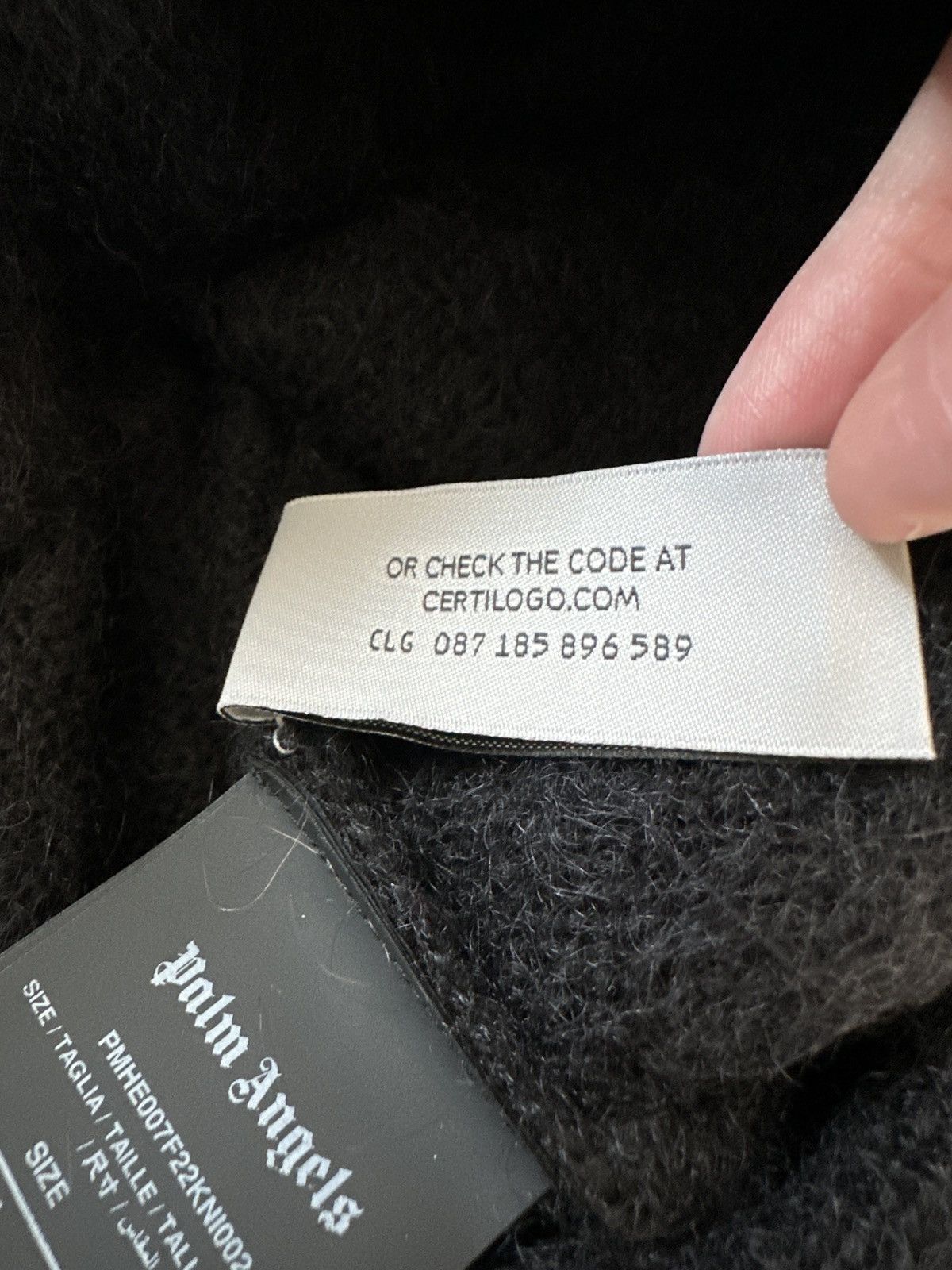 Palm Angels Palm Angels Intarsia Mohair Size US L / EU 52-54 / 3 - 8 Thumbnail