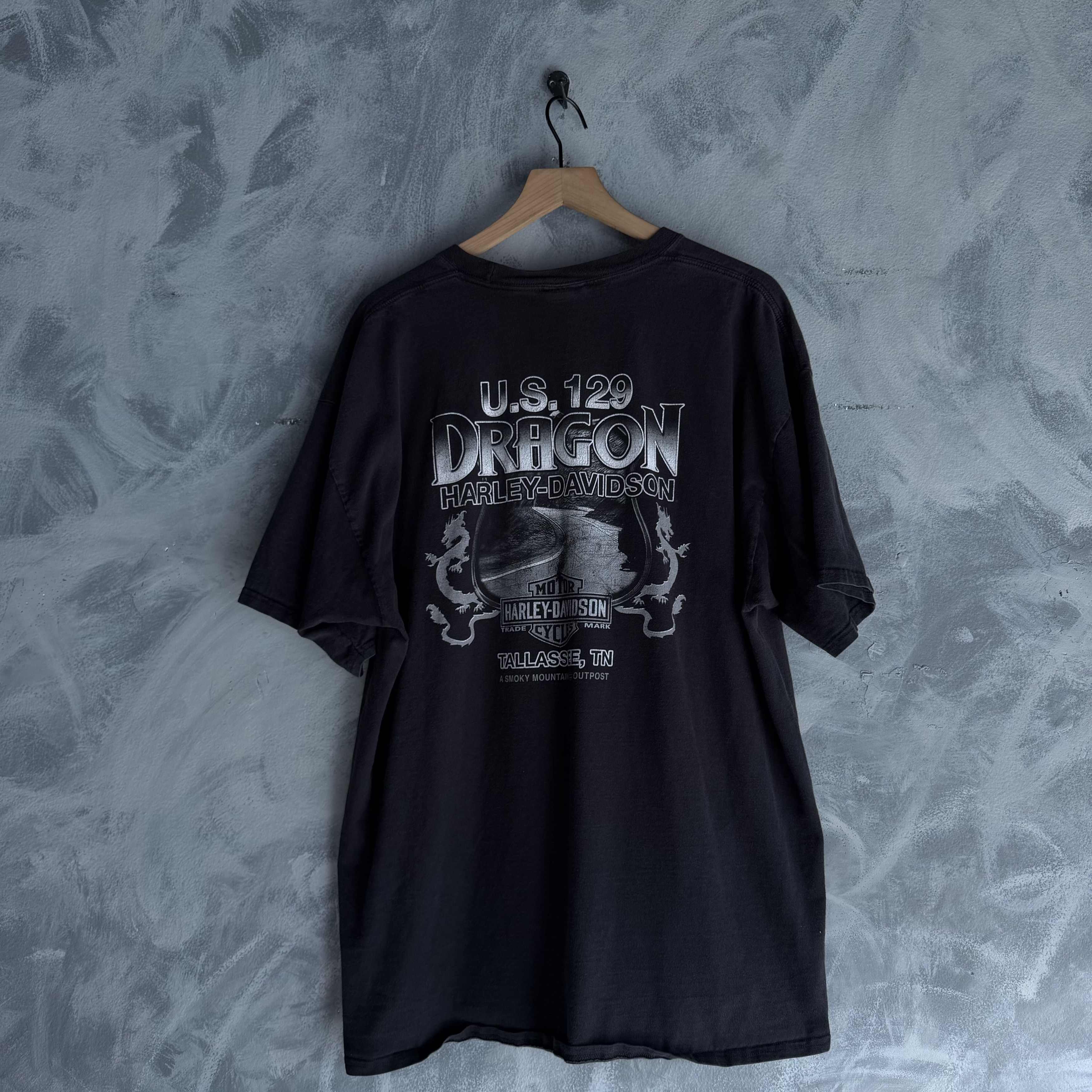 Harley Davidson Vtg Harley Davidson T Shirt Mens 2XL US 129 Dragon Bike Size US XXL / EU 58 / 5 - 4 Thumbnail