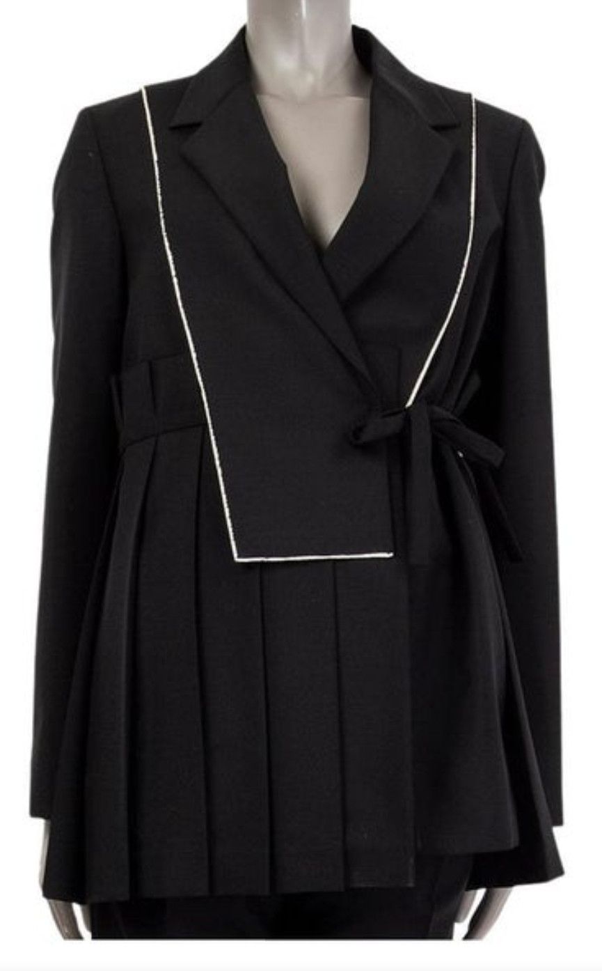 Jil Sander Wool Mohair Pleated Blazer Jacket Size S / US 4 / IT 40 - 9 Thumbnail