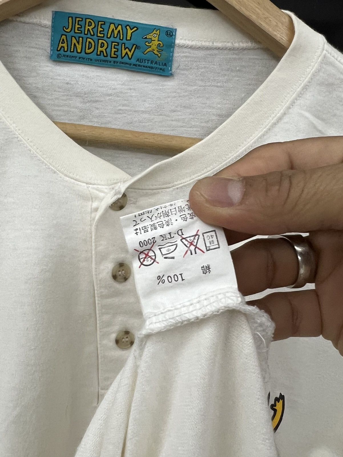 Jeremy Scott Vintage Jeremy Andrew Outdoor Life Henley T-Shirt Size US L / EU 52-54 / 3 - 5 Thumbnail