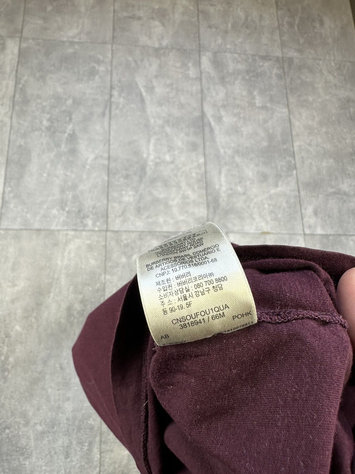 Burberry Burberry Brit Burgundy Small Logo Tee Size US M / EU 48-50 / 2 - 11 Thumbnail