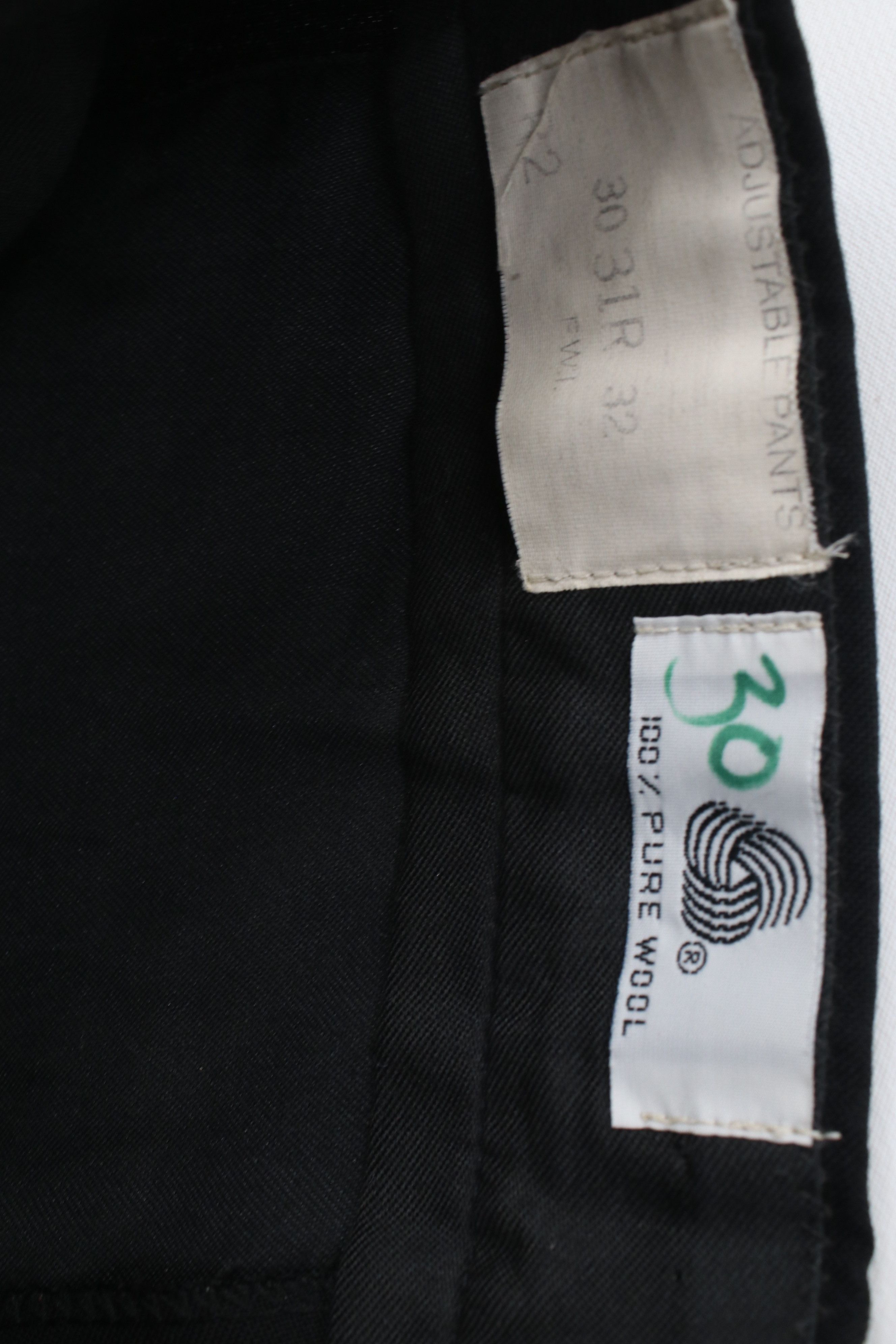 Vintage Vintage 90s Streetwear Wool Knit Tuxedo Pants Black USA Size US 30 / EU 46 - 7 Thumbnail