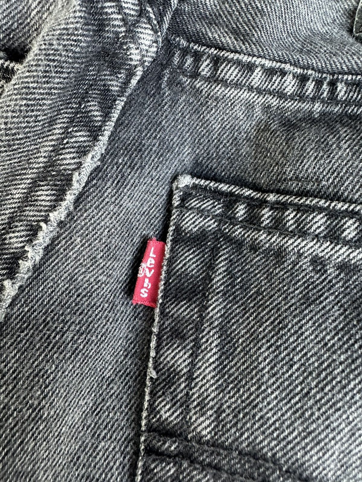 Levi's Y2K Levis 505 Super Black Faded Washed Denim 28x29 D268 Size US 28 / EU 44 - 5 Thumbnail