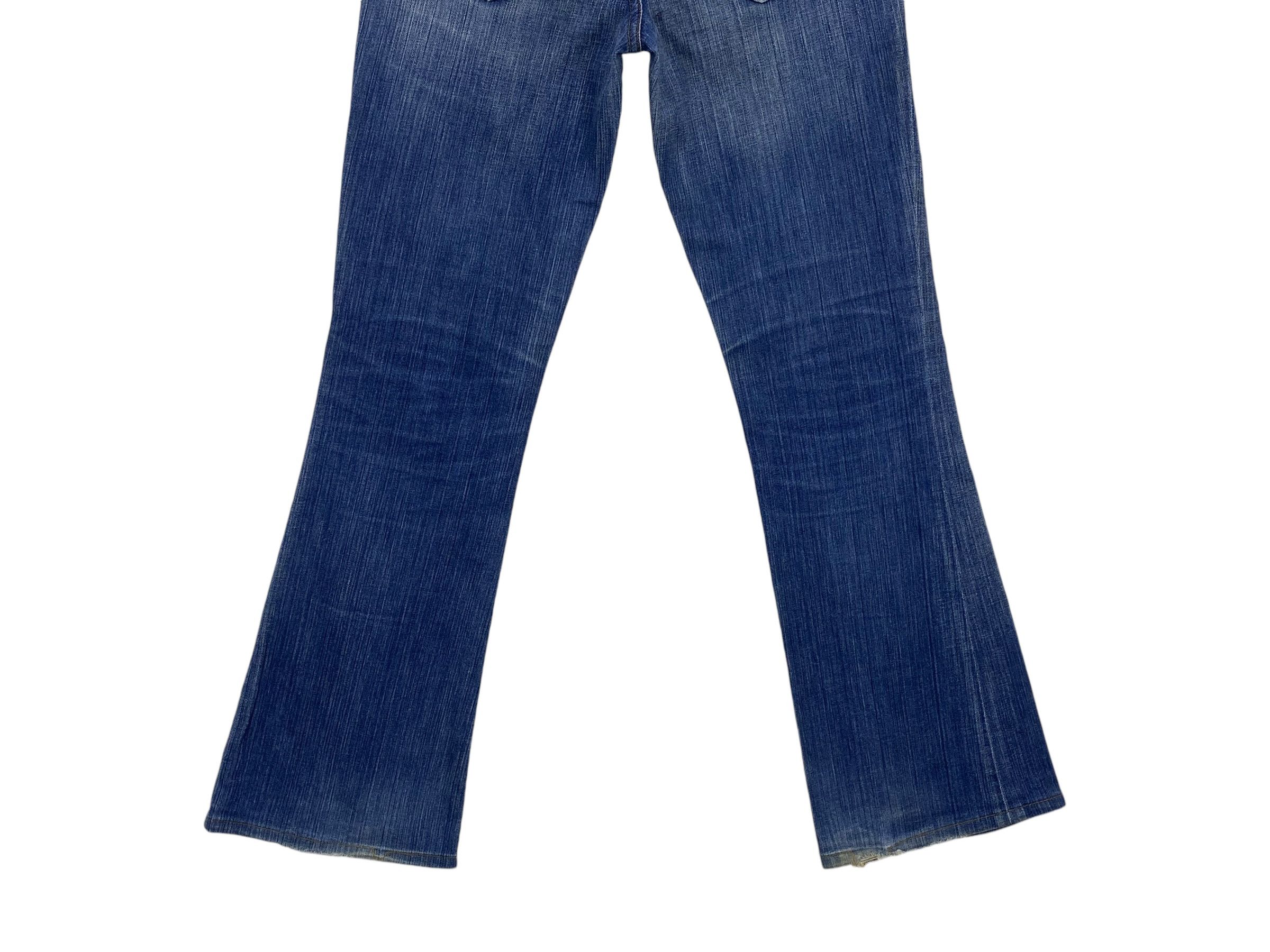 Japanese Brand Blue 2 Flare Jeans Made in USA Size 26" / US 2 / IT 38 - 6 Thumbnail
