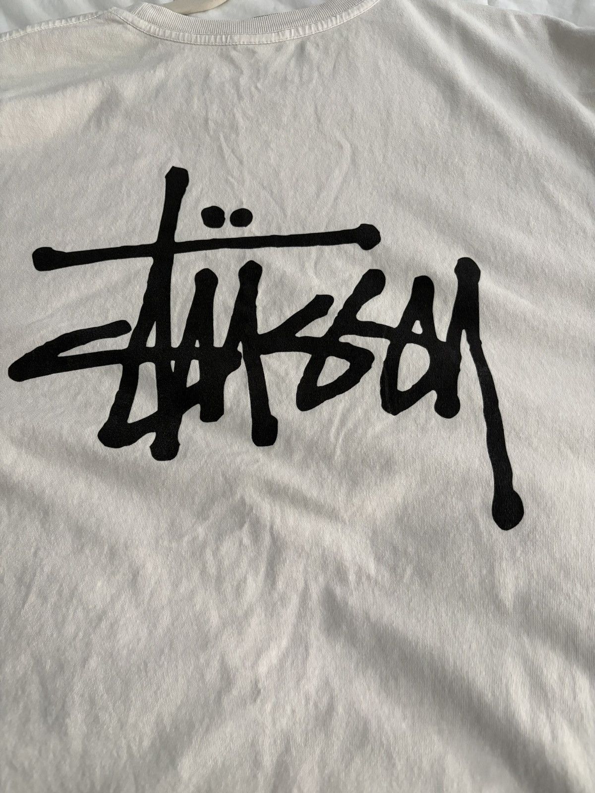 Stussy Stussy Basic Stussy LS Tee Beige X Large Size US XL / EU 56 / 4 - 6 Thumbnail