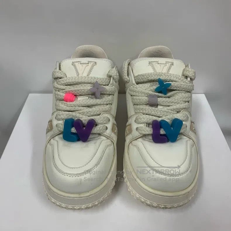 Louis Vuitton Louis Vuitton Trainer White Fat Ding shoes Size US 6.5 / EU 39-40 - 4 Thumbnail