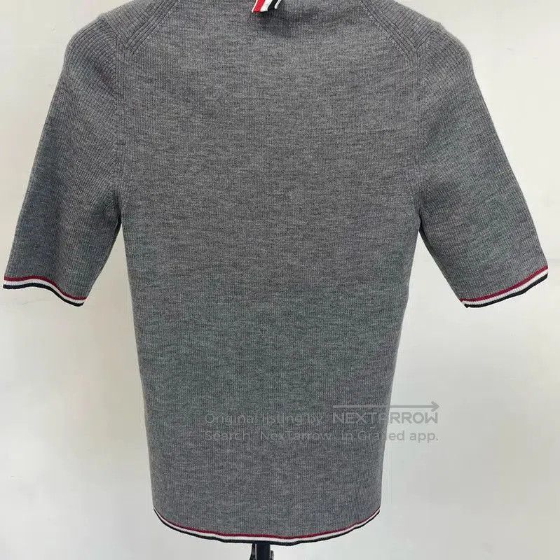 Thom Browne Thom Browne Gray Wool Sweater for Women . Size S / US 4 / IT 40 - 2 Thumbnail