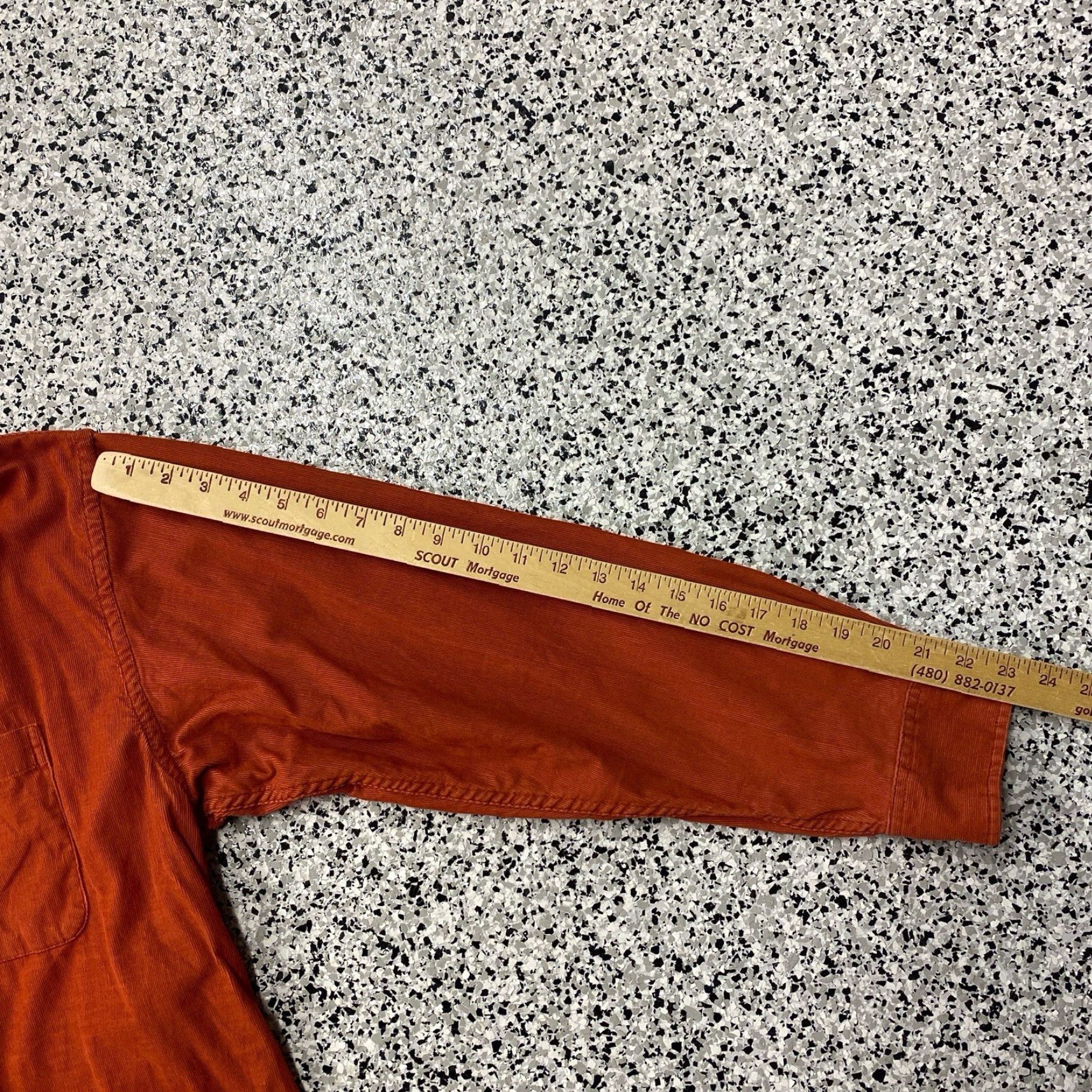 Vintage VINTAGE St. John's Bay Shirt Men XL Orange Corduroy Long Sleeve Button Cotton Size US XL / EU 56 / 4 - 5 Thumbnail