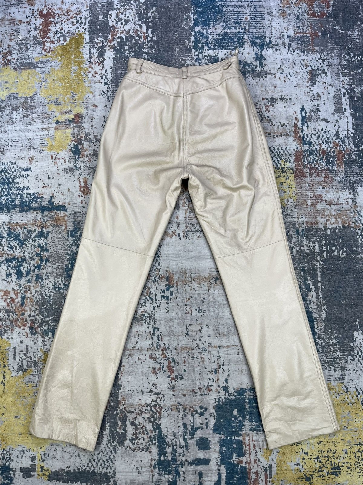 Genuine Leather Le Panier Marque Deposee Leather Pants Size 24" / US 00 / IT 34 - 9 Thumbnail