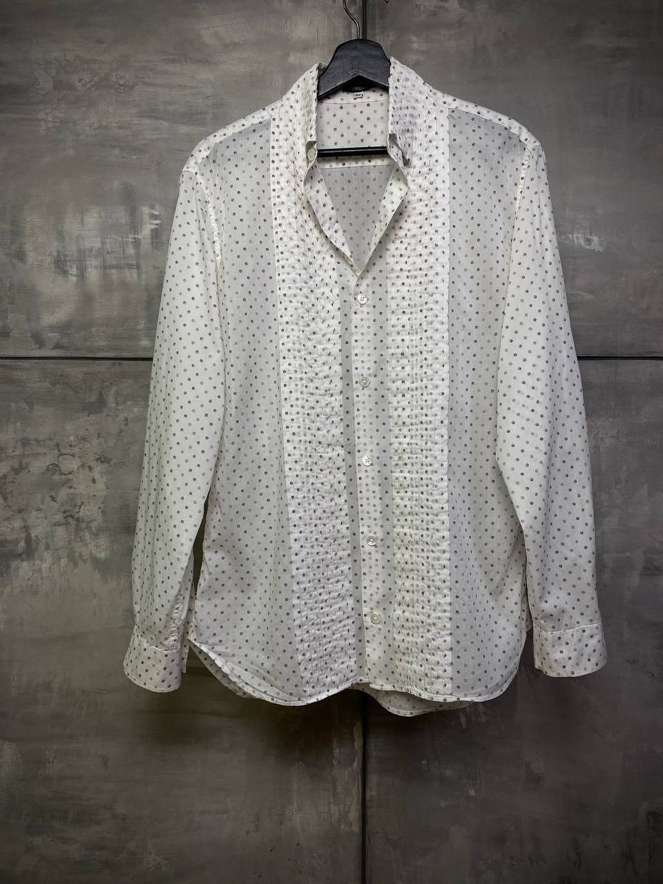 Ann Demeulemeester Pleated polka-dot shirt M Size 48R - 2 Thumbnail