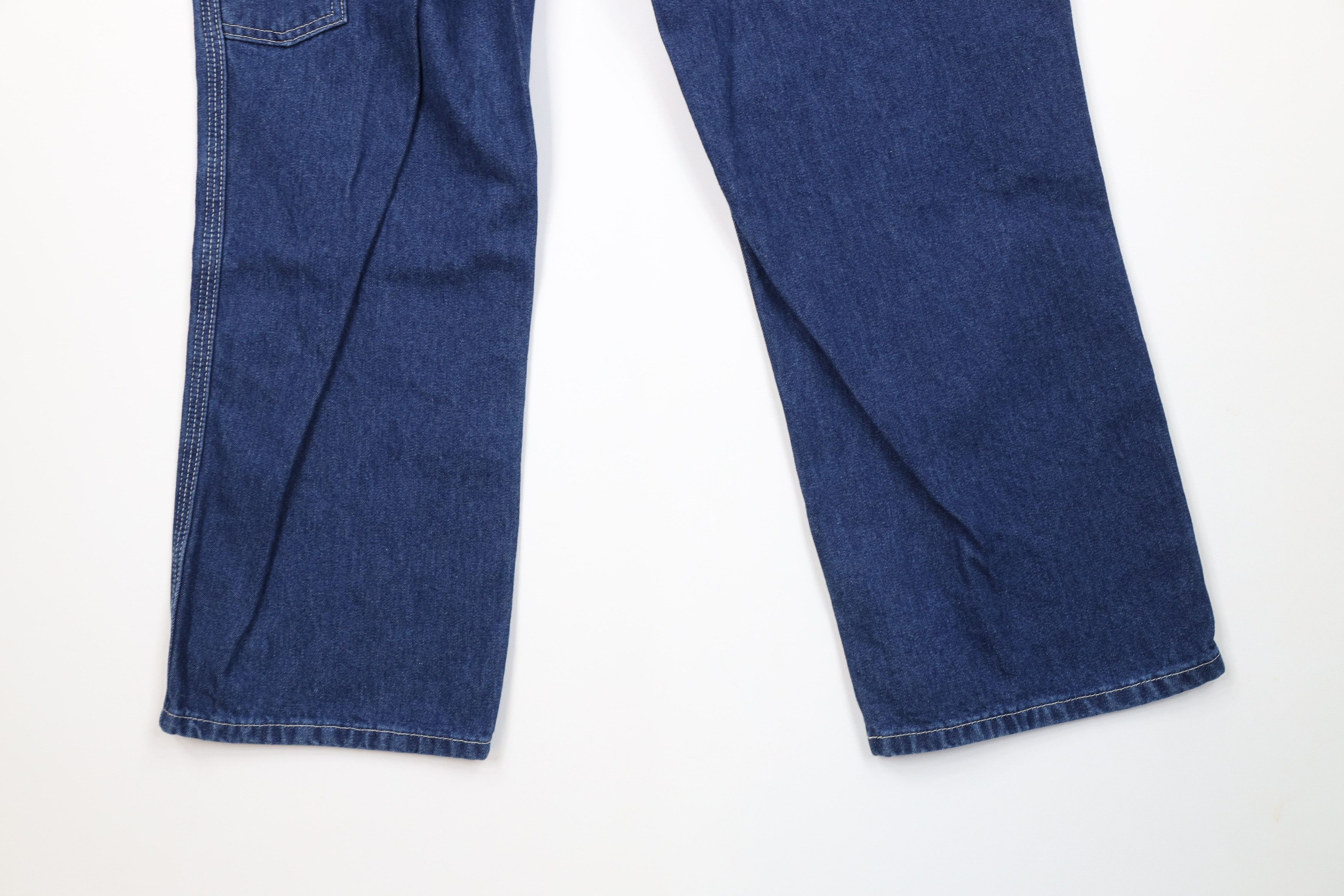 Carhartt Vintage Y2K Carhartt Workwear Wide Leg Dungaree Jeans Blue Size US 34 / EU 50 - 12 Thumbnail