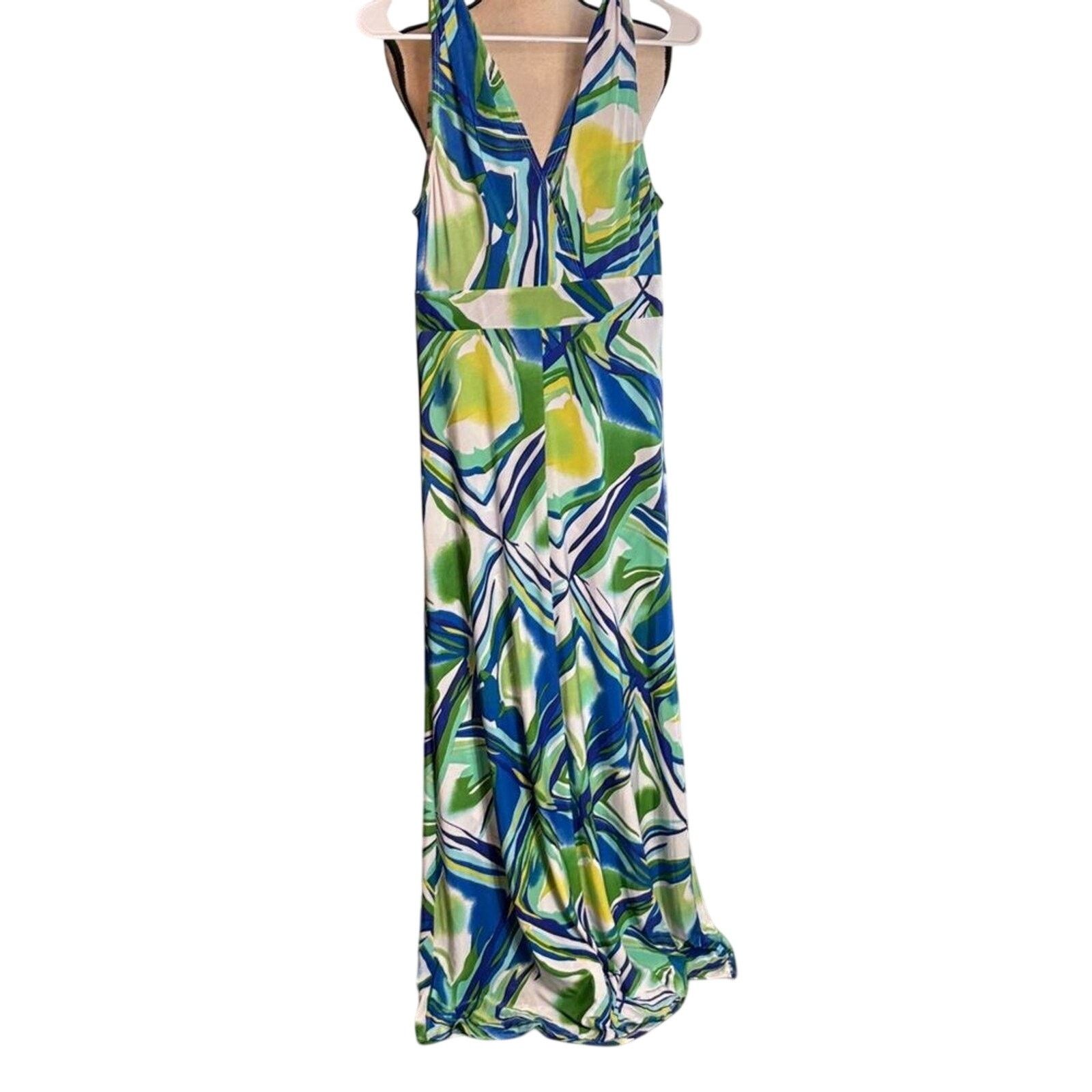 Other Kate & Mallory Designs Blue & Green Printed Top – Medium Size M / US 6-8 / IT 42-44 - 3 Thumbnail