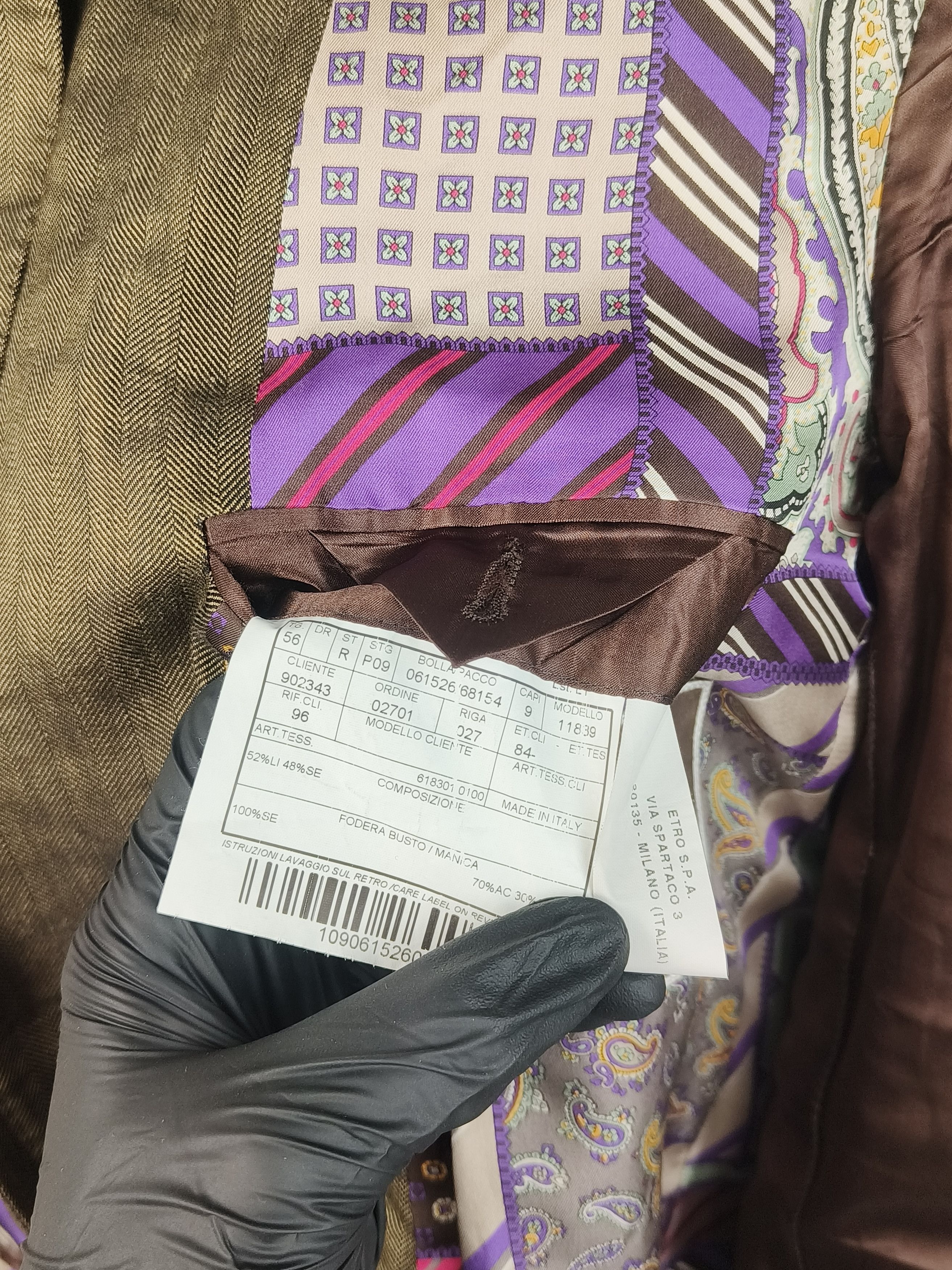 Etro Etro Milano Linen Silk Blazer Signature Paisley Lining Size 46R - 7 Thumbnail