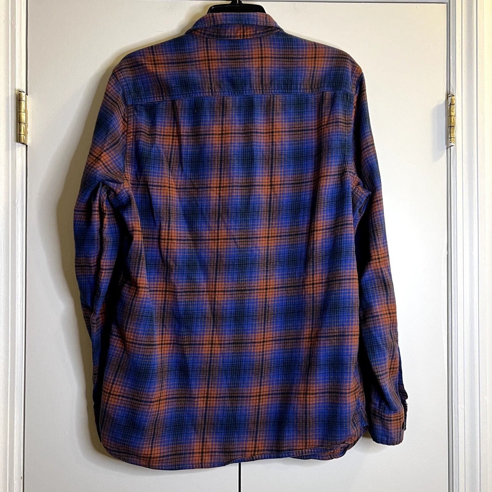 Stapleford Stapleford workwear flannel plaid cotton shirt blue orange M Size US M / EU 48-50 / 2 - 5 Thumbnail