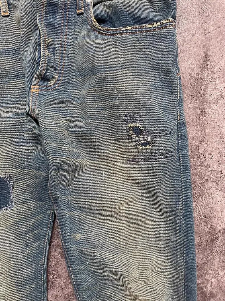 Dior Dior Mud yellow washed patchwork denim jeans Size US 29 - 4 Thumbnail