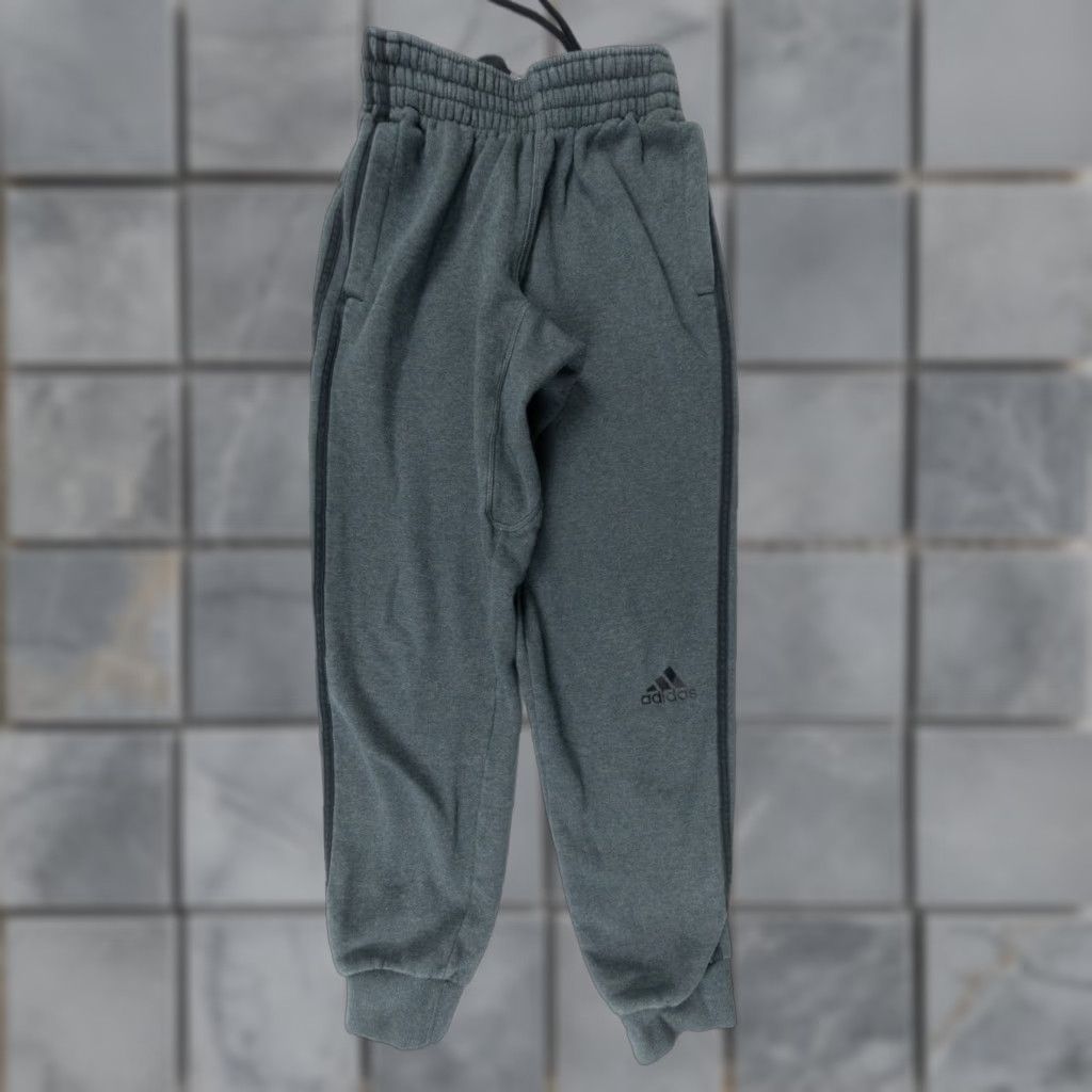 Adidas Adidas Sweatpants Adult Small Gray Activewear Casual 3 Stripes Size US 29 - 1 Thumbnail