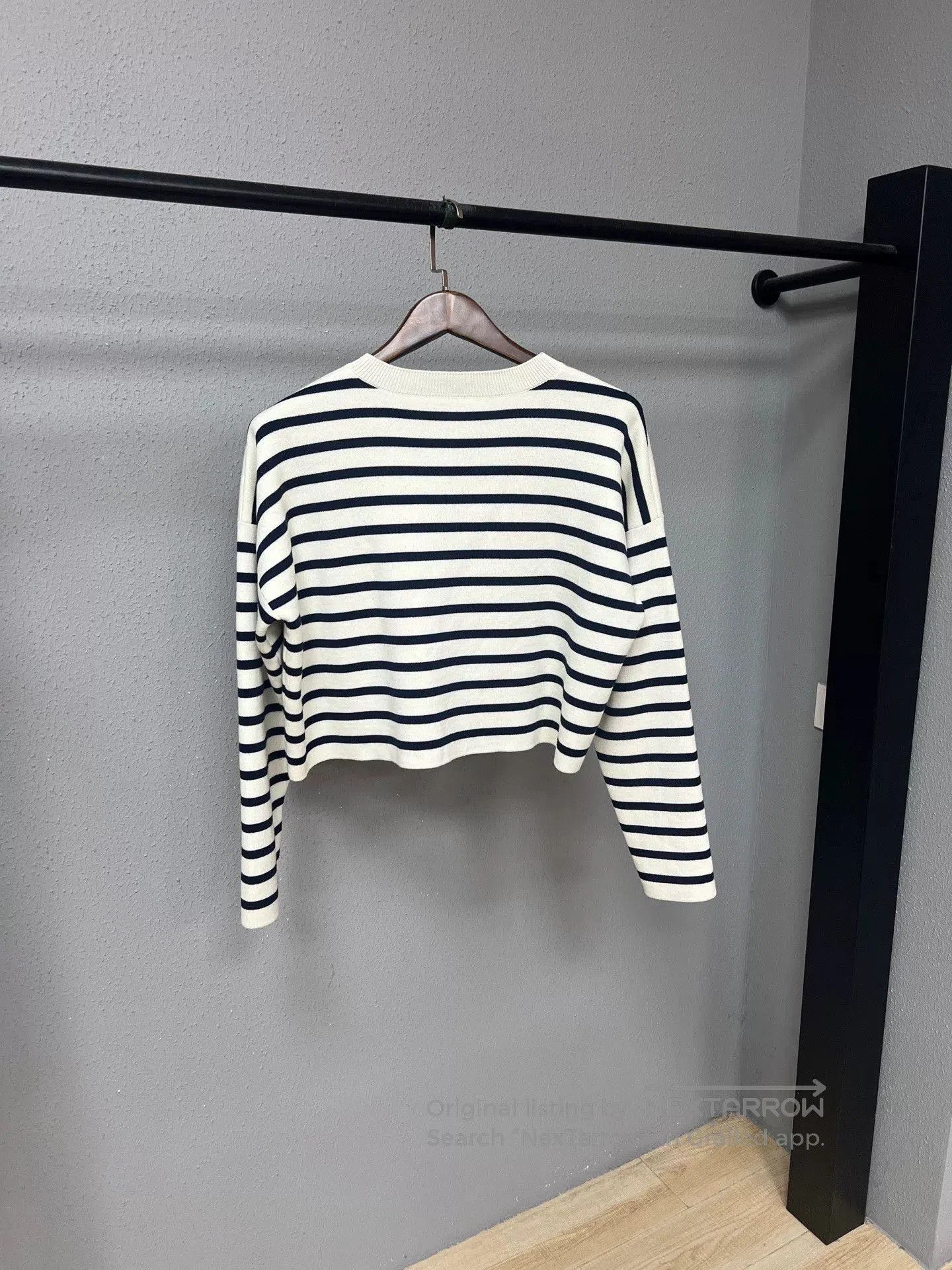 Loewe Loewe Striped Embossed Logo Knit Sweater. Size M / US 6-8 / IT 42-44 - 2 Thumbnail