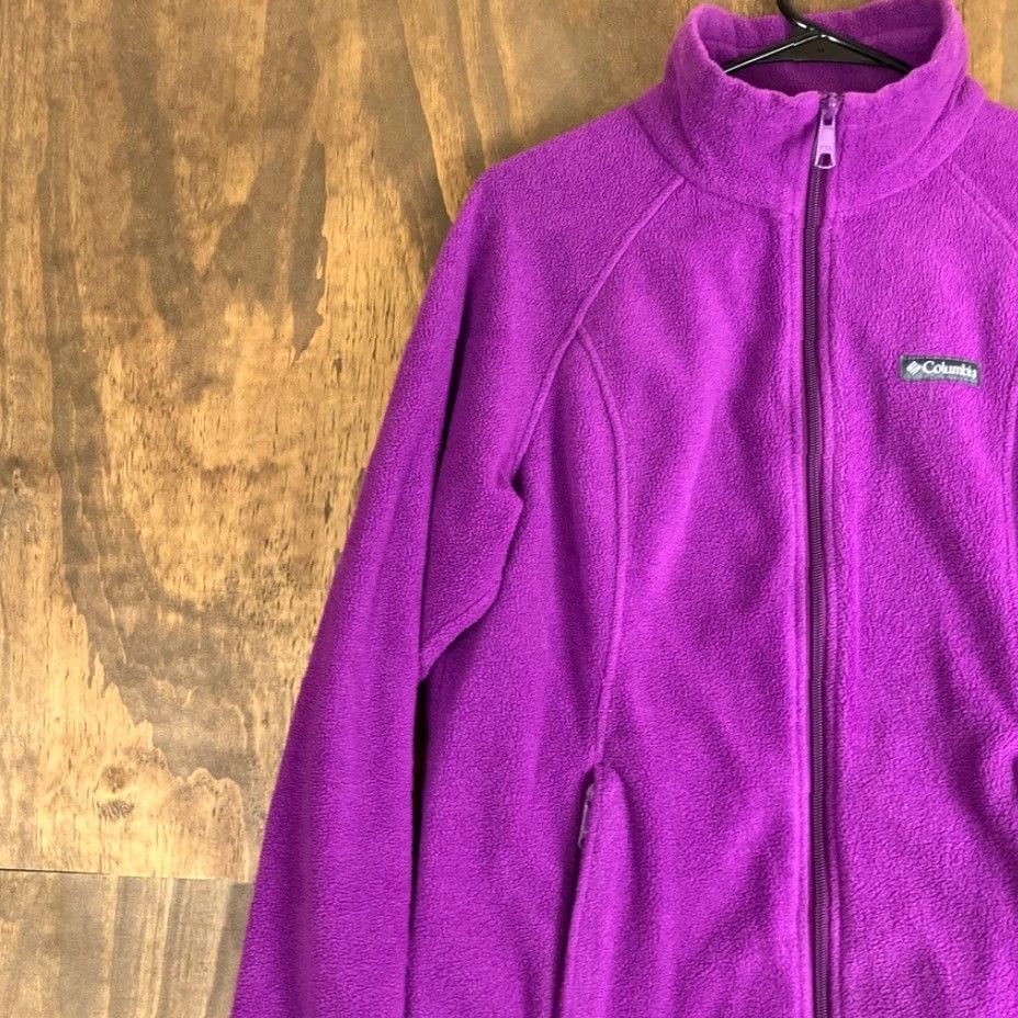 Vintage Columbia Womens Jacket Purple Benton Springs Fleece Long Sleeve Zipped Pockets M Size M / US 6-8 / IT 42-44 - 4 Thumbnail