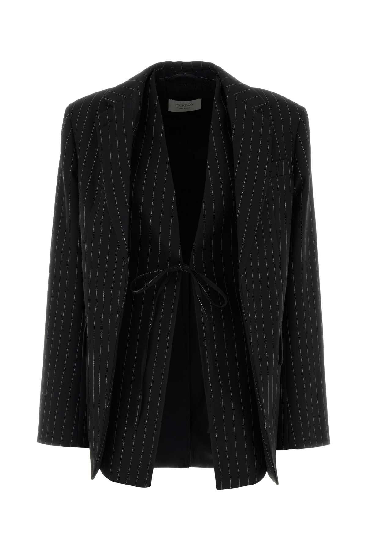 Sportmax Embroidered Wool Blend Divina Blazer Size S / US 4 / IT 40 - 1 Thumbnail