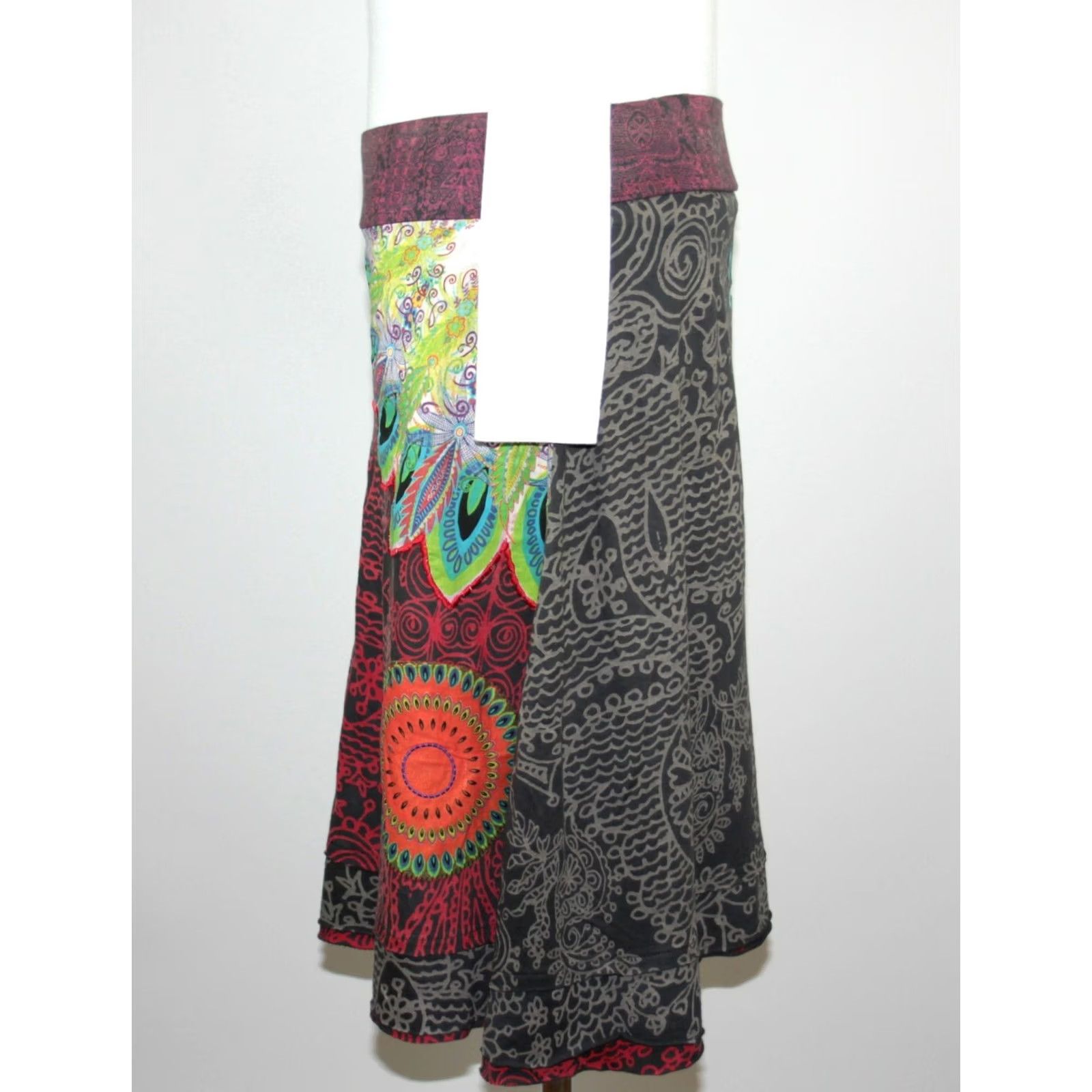 Desigual Desigual womens Skirt Size M Multicoloured Denim Size 32" / US 10 / IT 46 - 5 Thumbnail