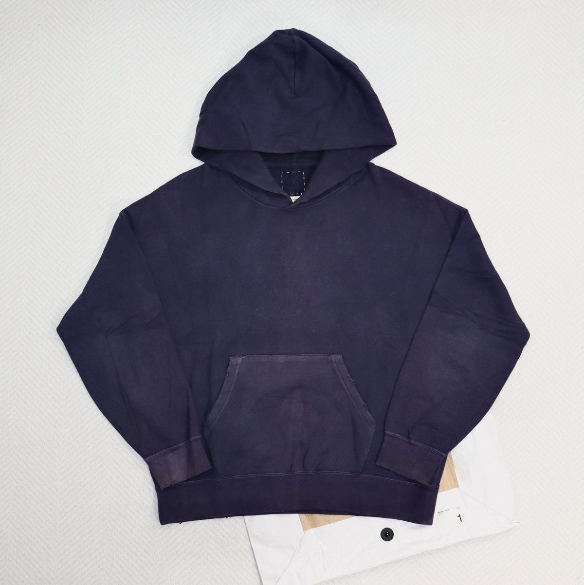 image of Visvim 20Aw Amplus Hoodie P.o. （Uneven Dye） in Nav, Men's (Size Small)