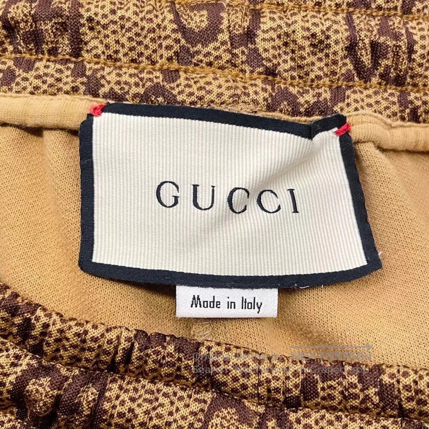 Gucci Beige Patterned Casual Pants with Side Stripes. Size US 32 / EU 48 - 5 Thumbnail