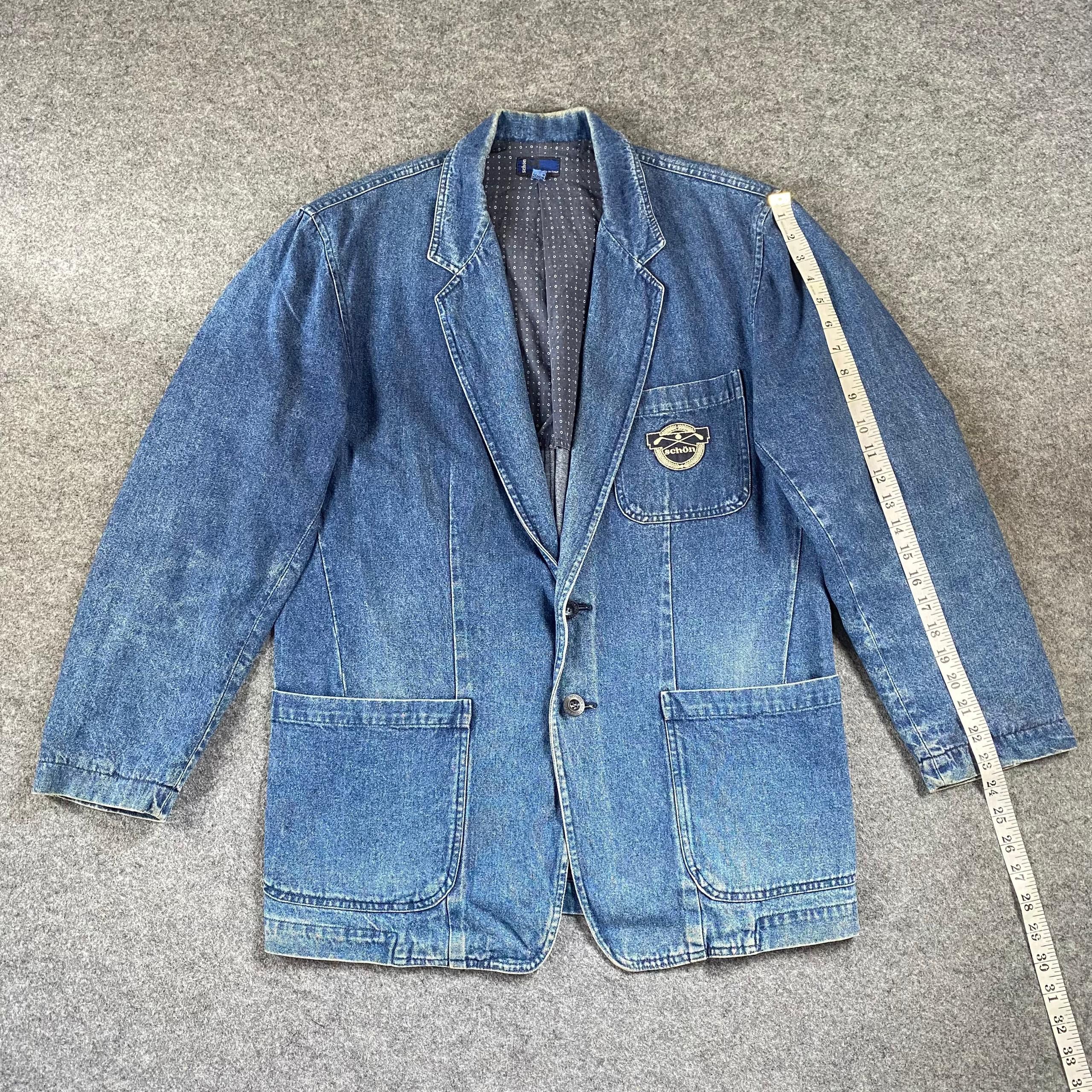 Mila Schon Vintage Mila Schon Blazer Denim Jacket Size US L / EU 52-54 / 3 - 5 Thumbnail
