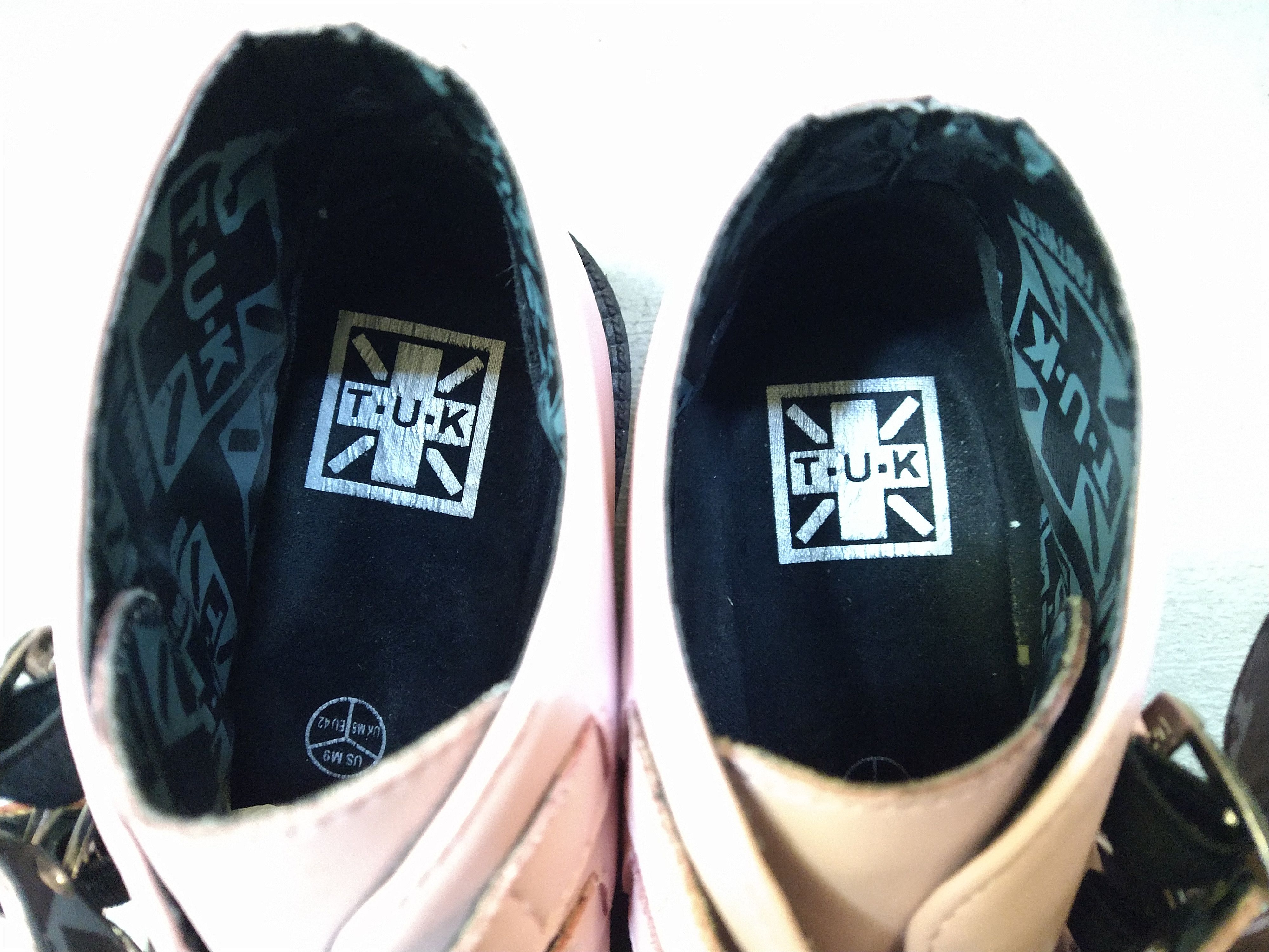 T.U.K. Footwear T.U.K. Creepers Pink Size 9 Buckle Platform Punk Black Size US 9 / EU 42 - 3 Thumbnail