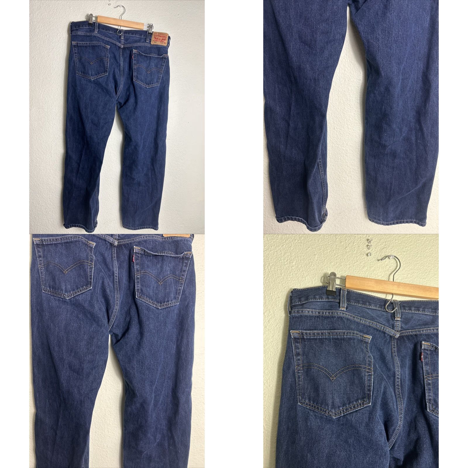 Levi's Levi's 505 Jeans Dark Wash Blue 40x30 Straight Mens Regular Size 40 Inseam 30 Color Blue Area Jeans Size US 40 / EU 56 - 8 Thumbnail
