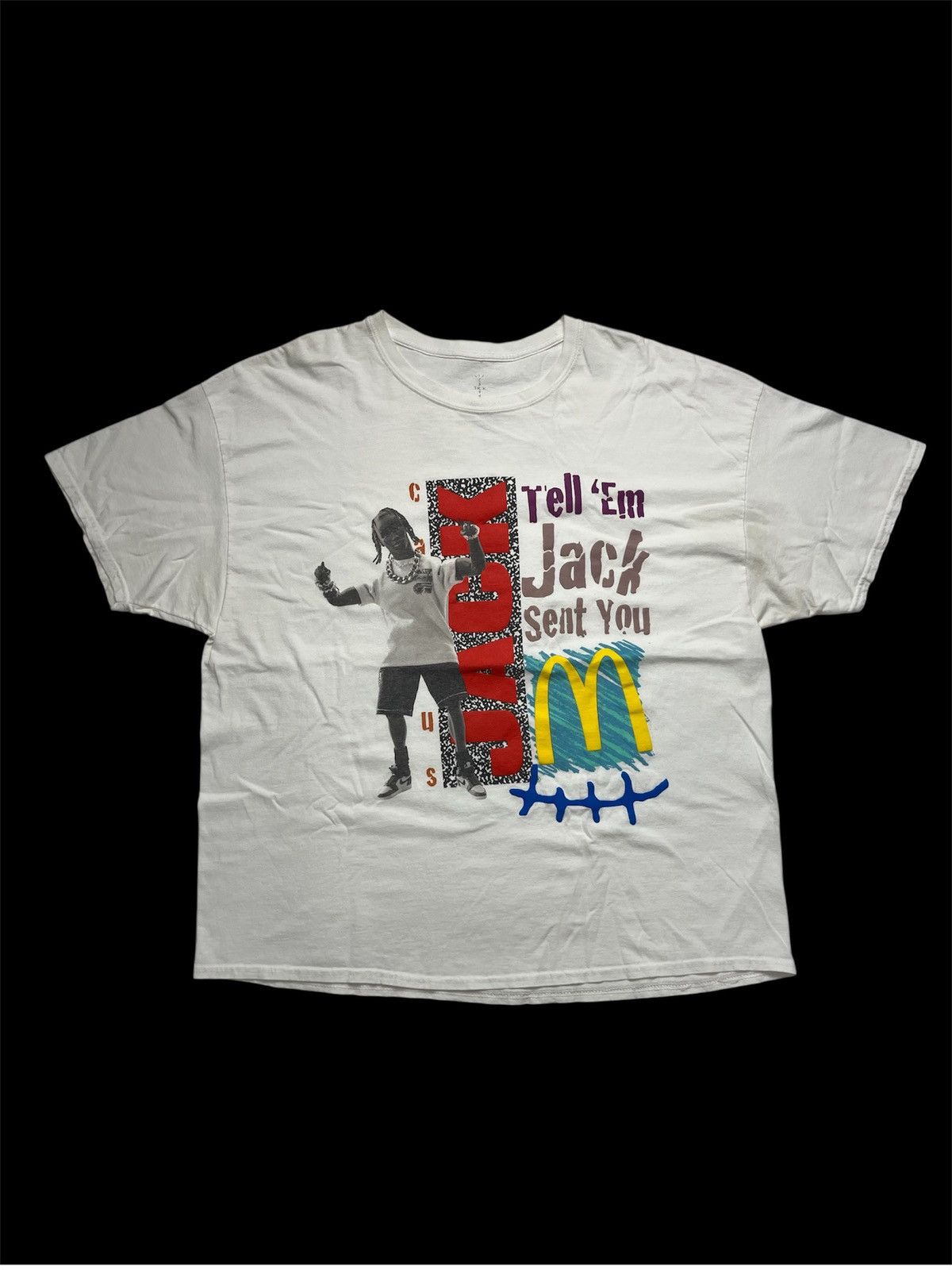 Travis Scott TRAVIS SCOTT CACTUS JACK X MCDONALDS JACK SMILE T-SHIRT Size US XXL / EU 58 / 5 - 1 Thumbnail